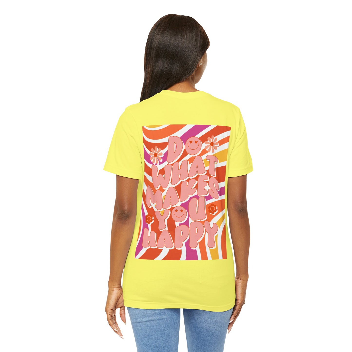 Hippie Happy 60's Retro Short Sleeve Tee Sizes S-2xl