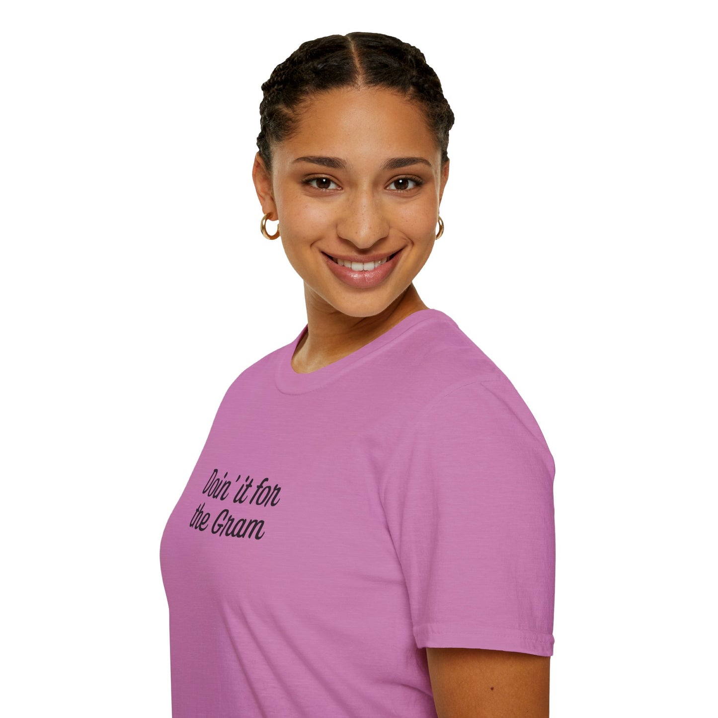 Doin' it for the Gram Influencer Women's Plus Short Sleeve Softstyle T-Shirt Sizes xl-5xl