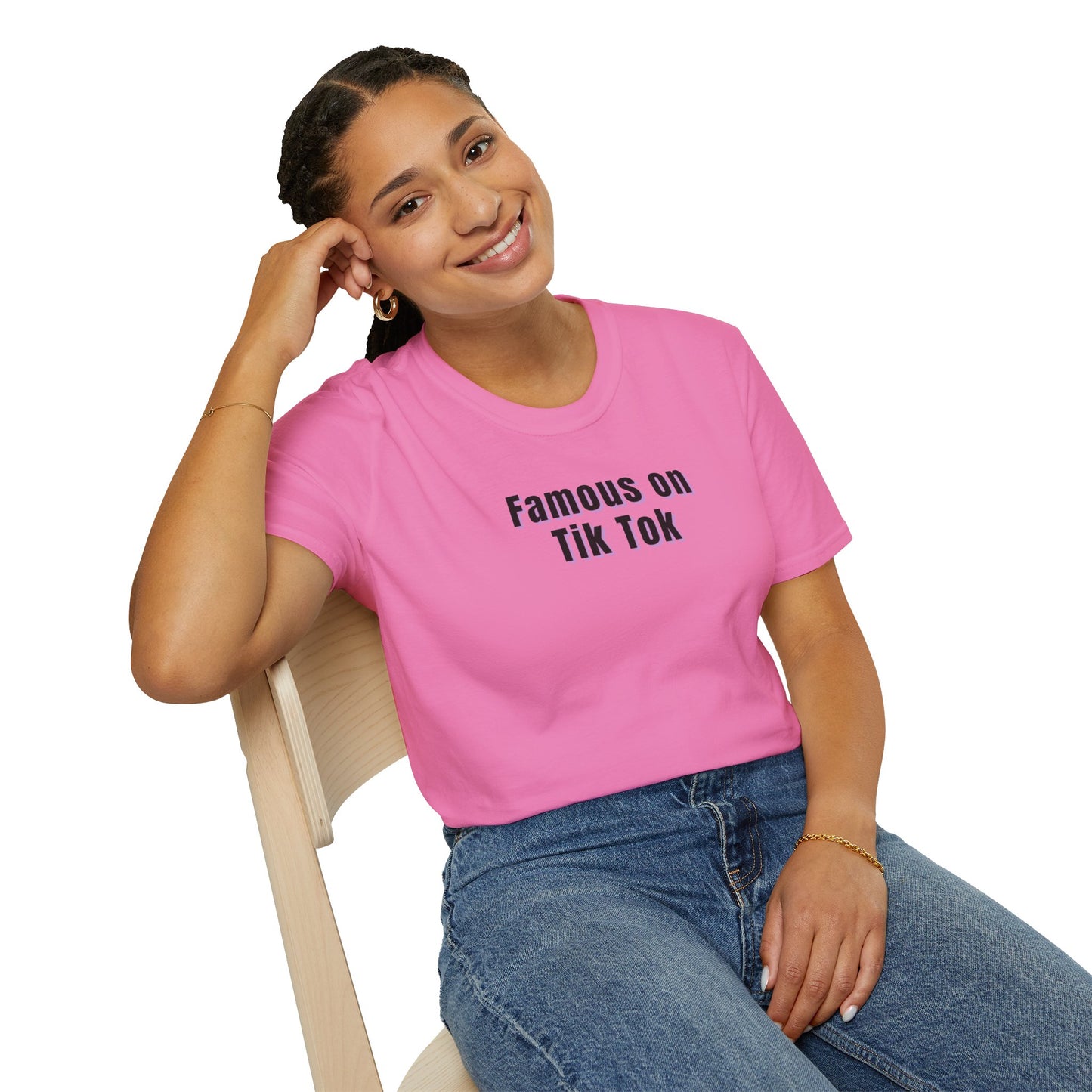 Famous on Tik Tok Influencer Women's Plus Short Sleeve Softstyle T-Shirt Sizes xl-5xl