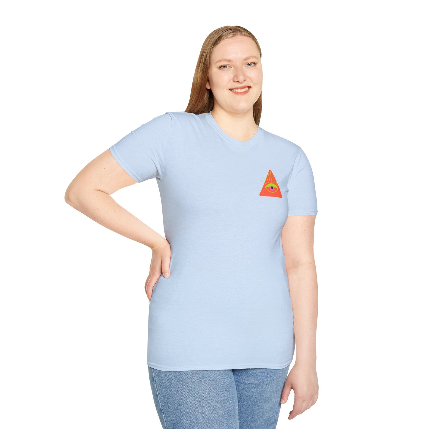 Trippy Mushrooms Double Sided Women's Plus Softstyle Tee Sizes xl-5xl