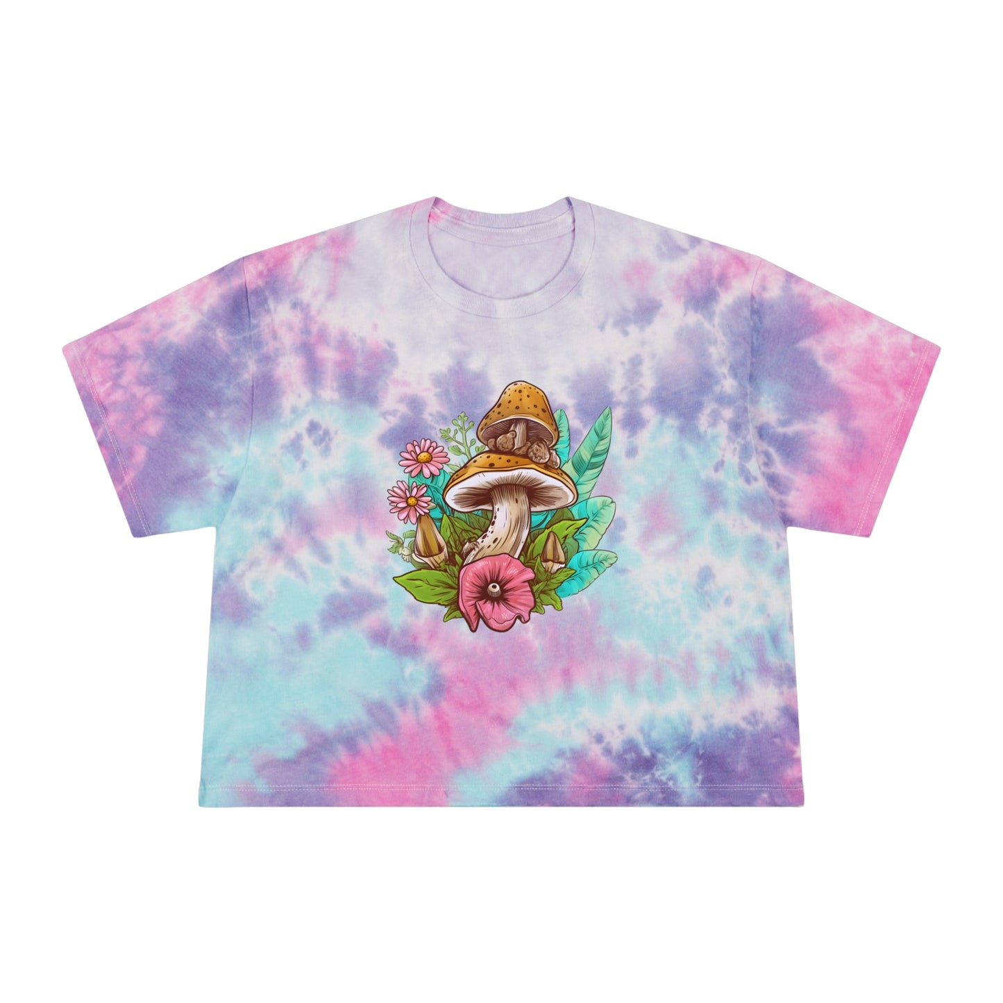 Mushrooms Tie-Dye Festival Women's Tee Sizes xs-xl