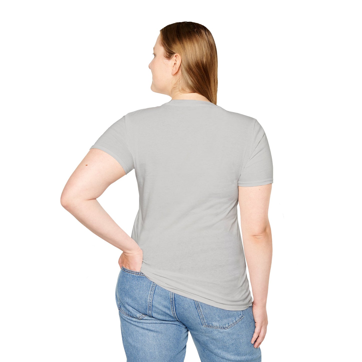 USA Peace Love Red, White & Blue 4th Women's Softstyle Plus Short Sleeve T-Shirt Sizes xl-5xl