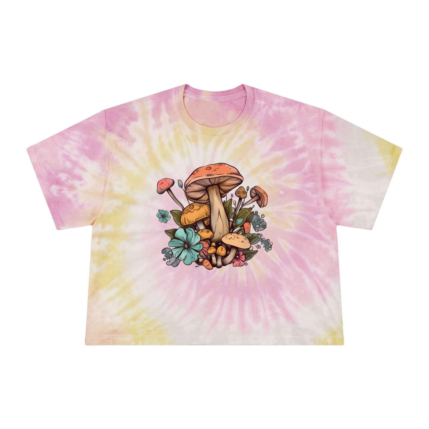 Mushrooms Tie-Dye Festival Women's Tee Sizes xs-xl