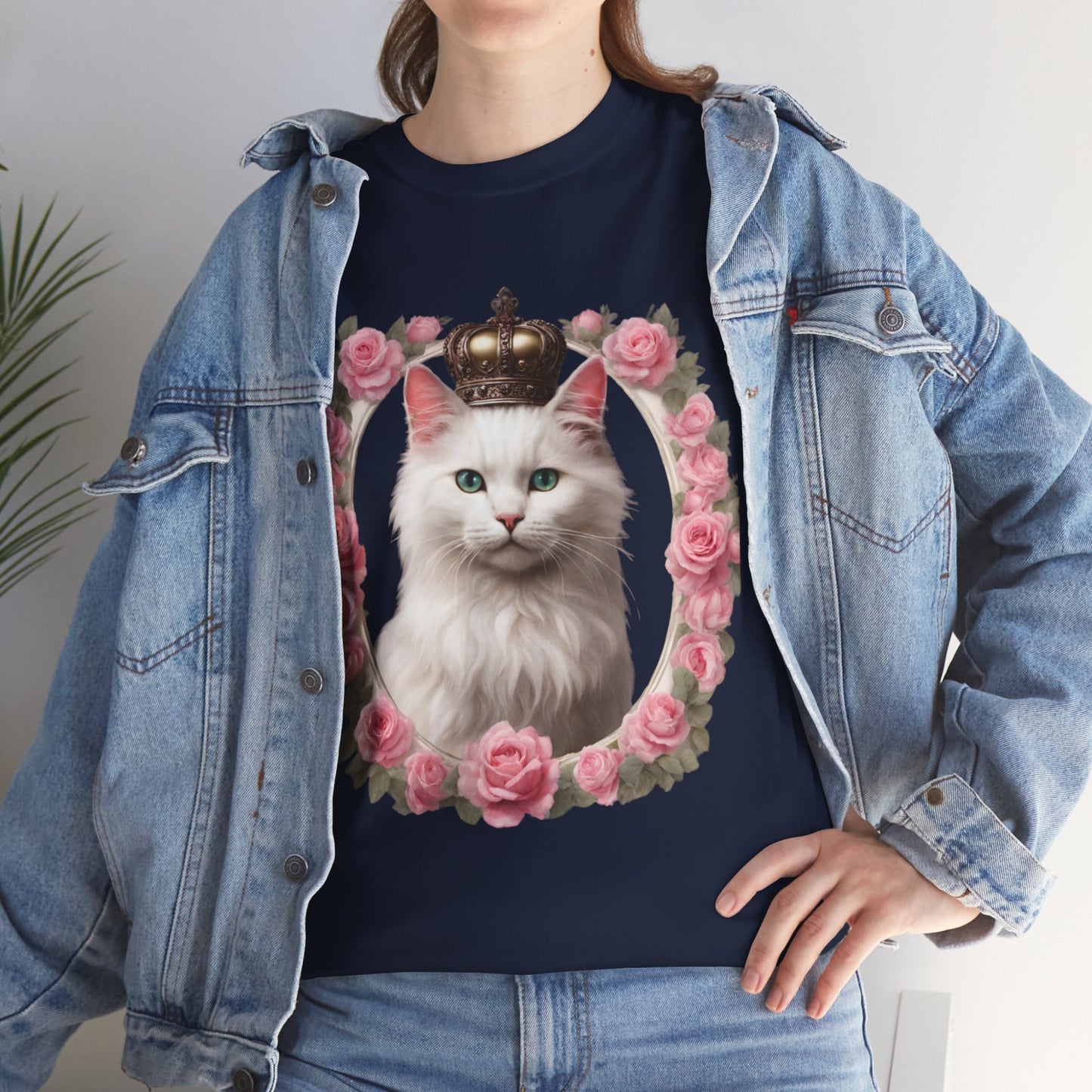 Coquette Kitty Cat Princess Women's Plus Cotton Short Sleeved Tee Size xl-5xl