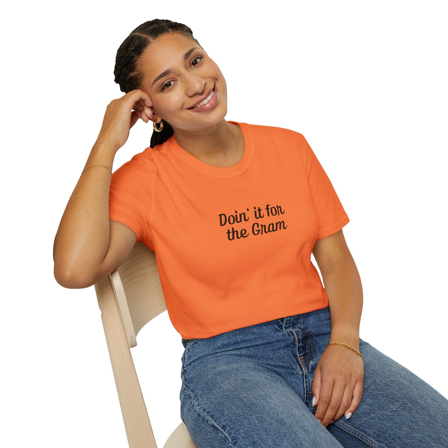 Doin' it for the Gram Influencer Women's Plus Short Sleeve Softstyle T-Shirt Sizes xl-5xl
