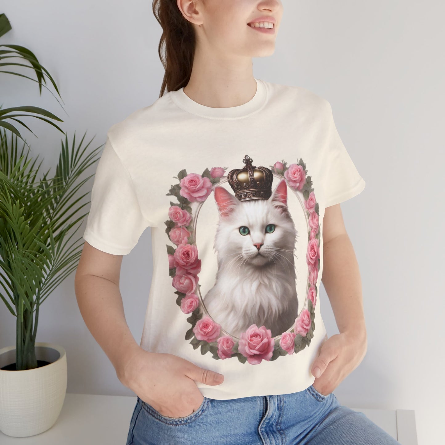 Coquette Kitty Cat Princess Women's Jersey Short Sleeved Tee Size S-2xl