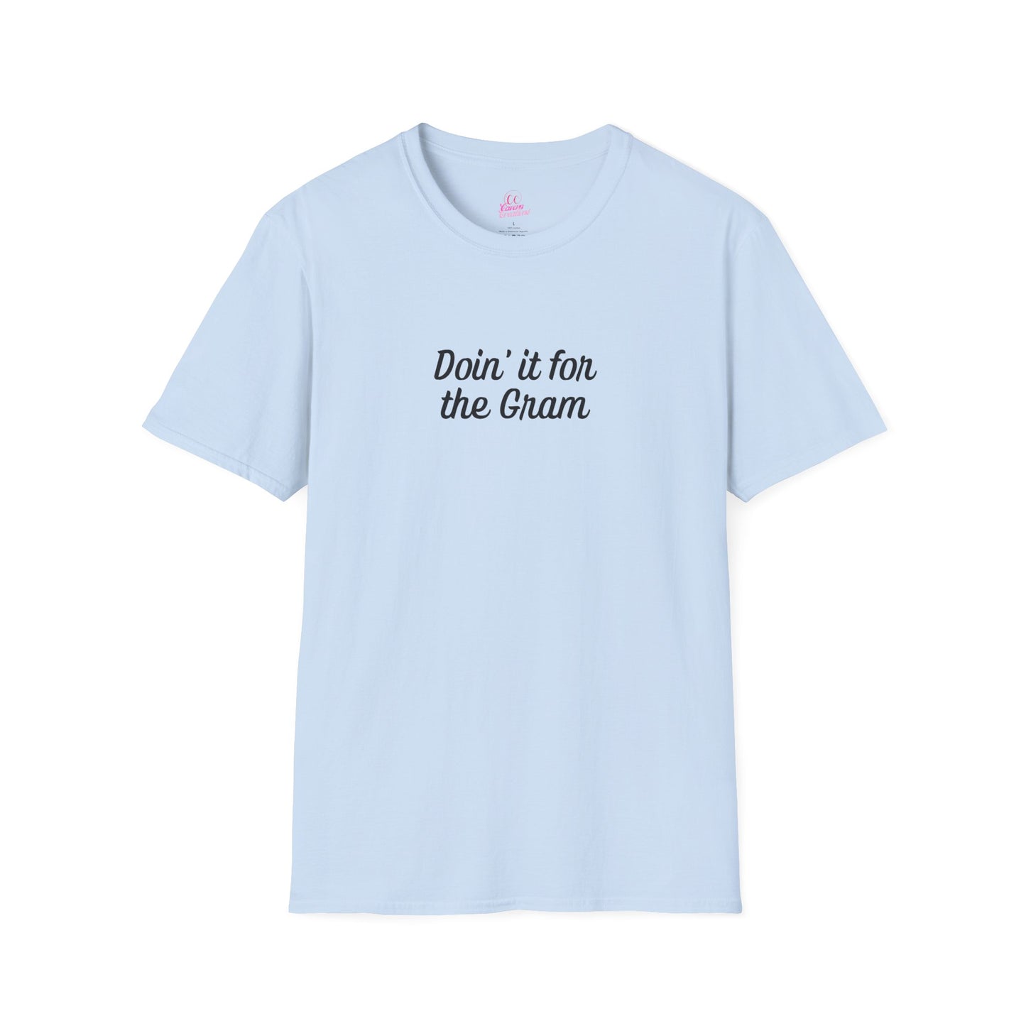 Doin' it for the Gram Influencer Women's Plus Short Sleeve Softstyle T-Shirt Sizes xl-5xl