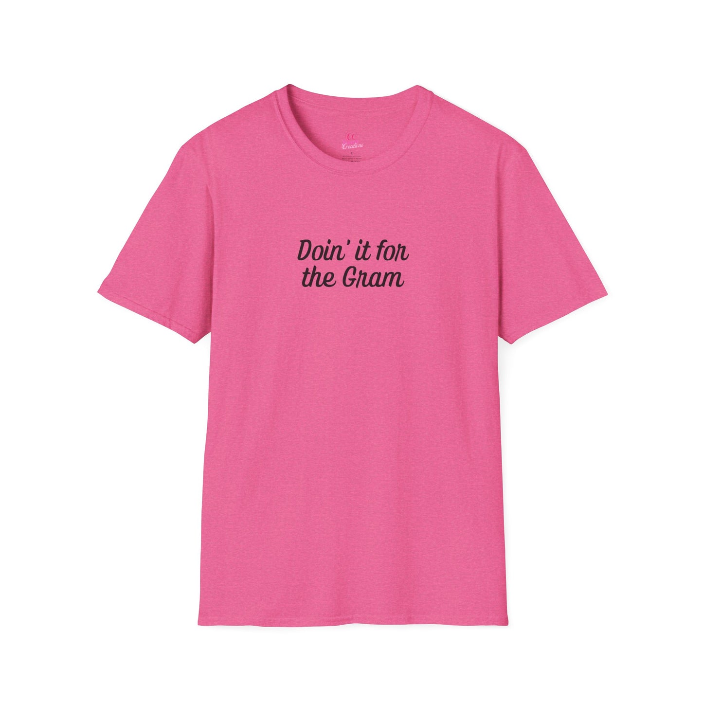 Doin' it for the Gram Influencer Women's Plus Short Sleeve Softstyle T-Shirt Sizes xl-5xl