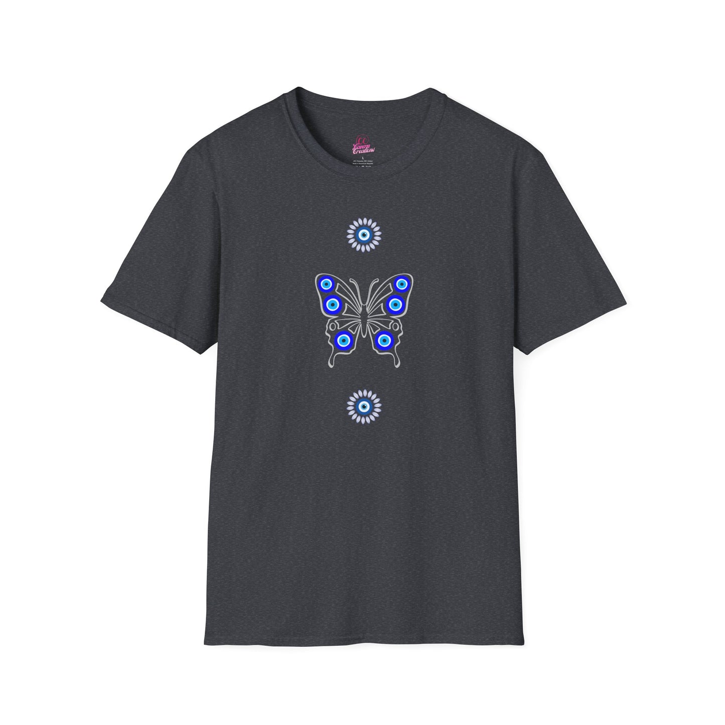 Evil Eye Butterfly Protection Women's Plus Short Sleeve Softstyle T-Shirt Sizes xl-5xl
