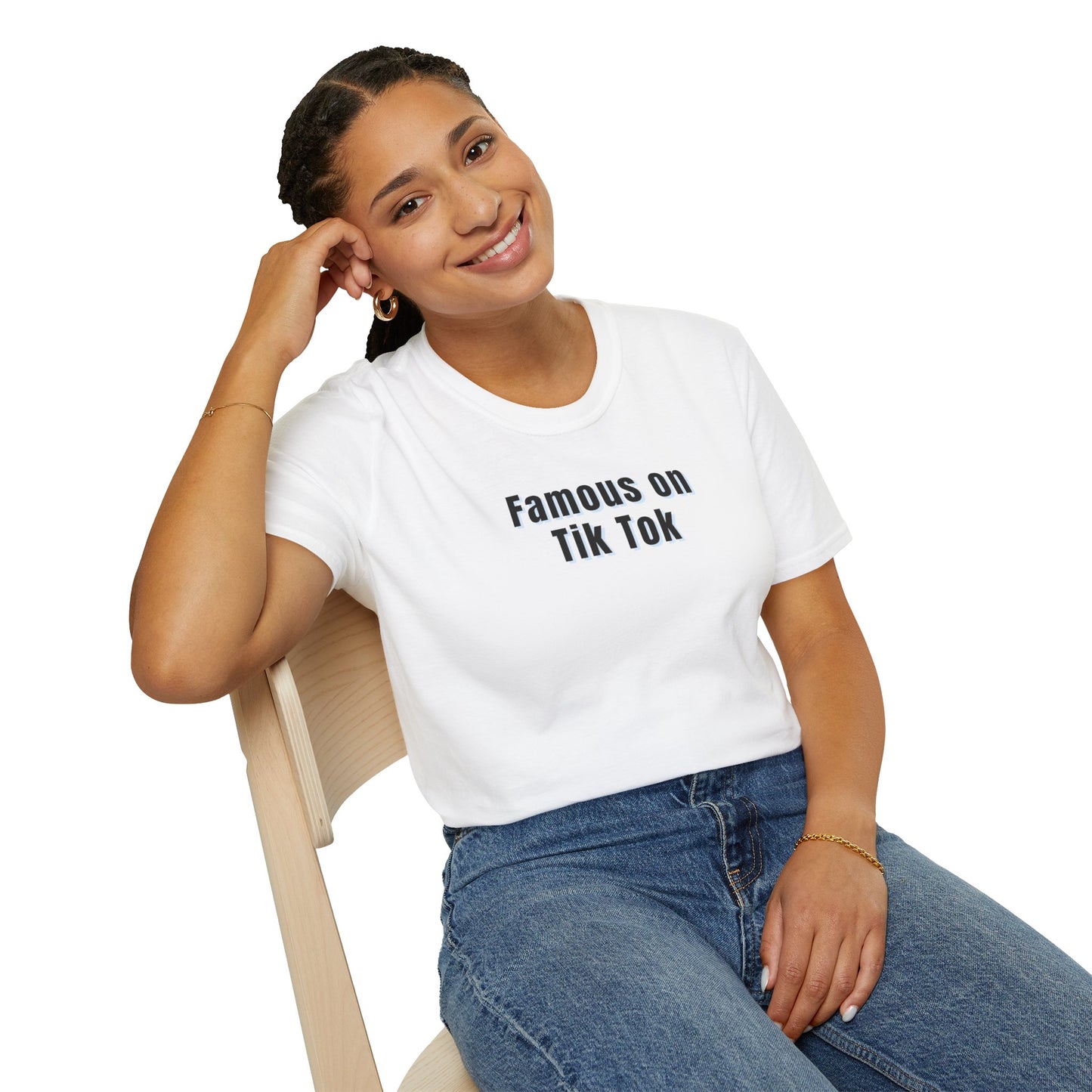 Famous on Tik Tok Influencer Women's Plus Short Sleeve Softstyle T-Shirt Sizes xl-5xl
