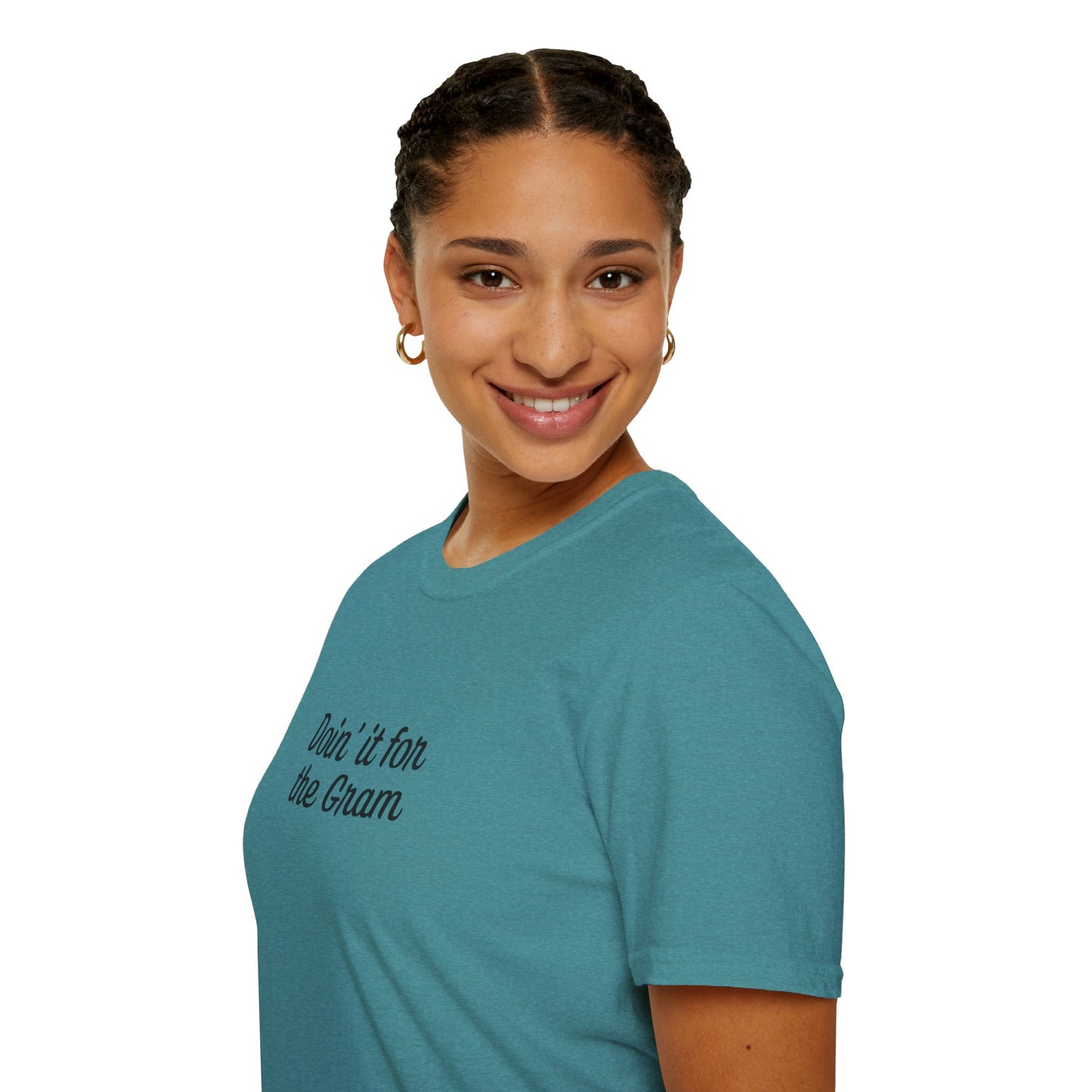 Doin' it for the Gram Influencer Women's Plus Short Sleeve Softstyle T-Shirt Sizes xl-5xl