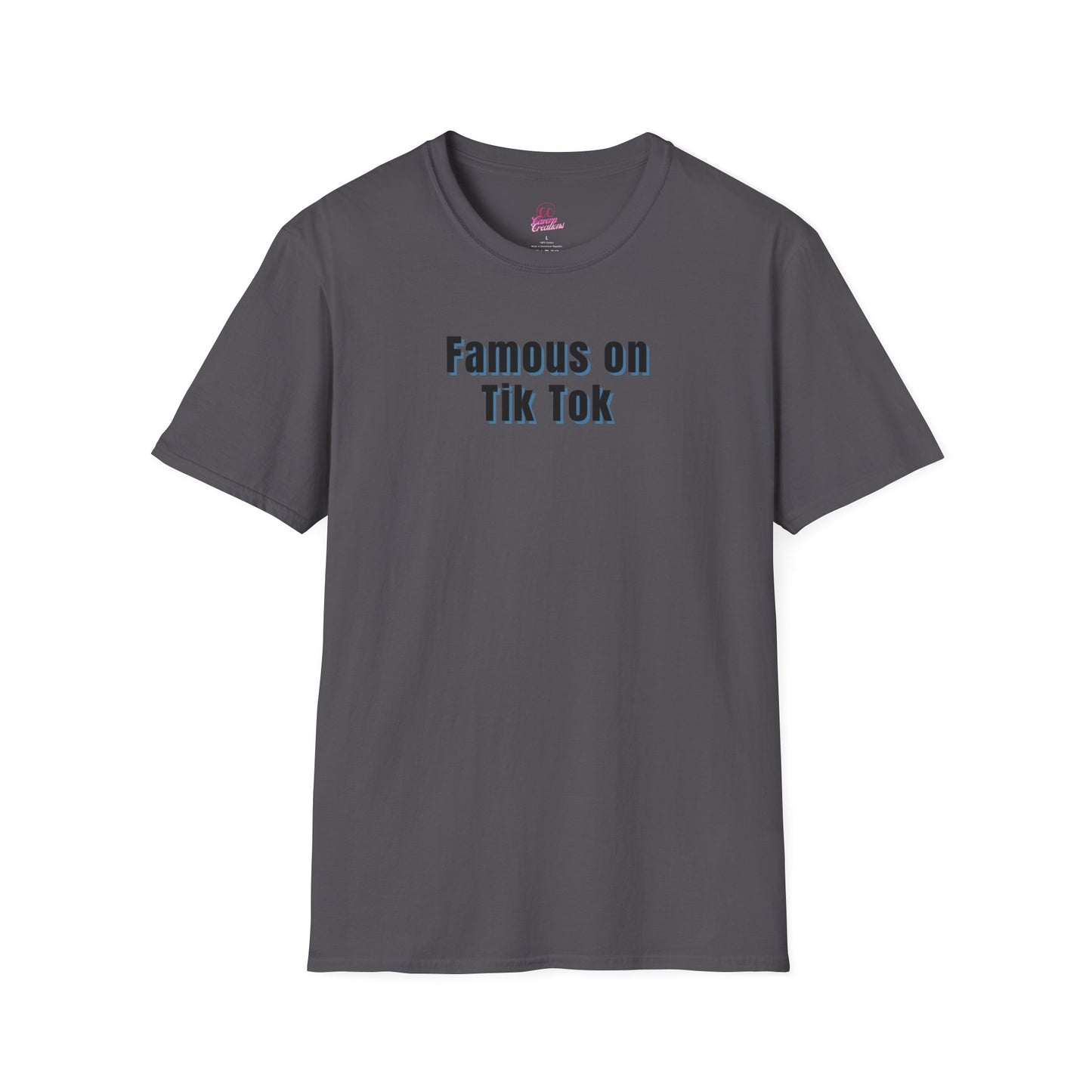 Famous on Tik Tok Influencer Women's Plus Short Sleeve Softstyle T-Shirt Sizes xl-5xl