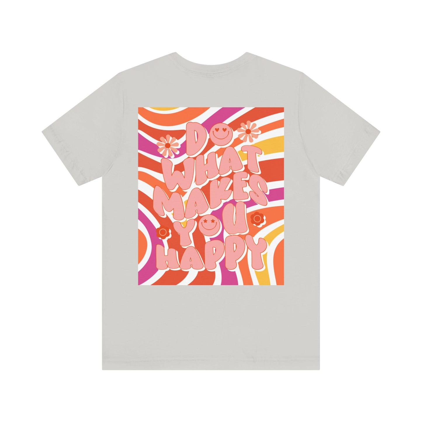 Hippie Happy 60's Retro Short Sleeve Tee Sizes S-2xl