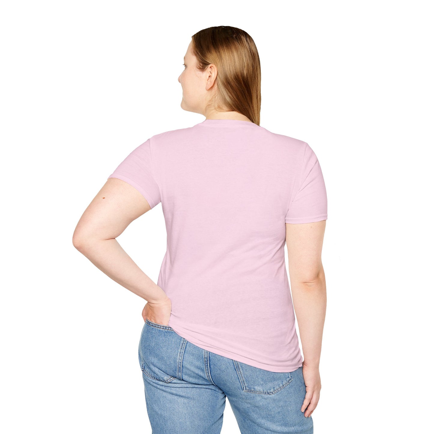 USA Peace Love Red, White & Blue 4th Women's Softstyle Plus Short Sleeve T-Shirt Sizes xl-5xl