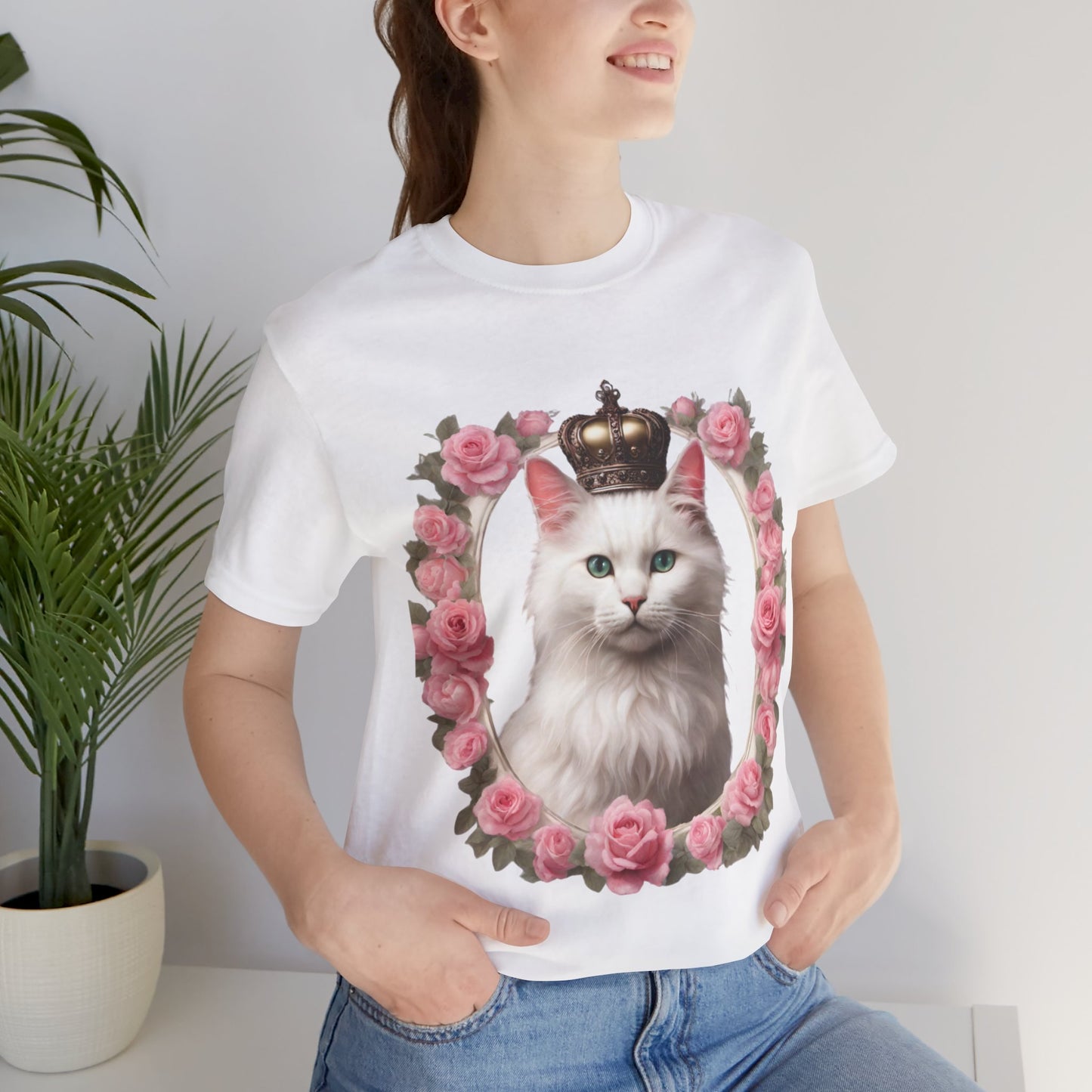 Coquette Kitty Cat Princess Women's Jersey Short Sleeved Tee Size S-2xl