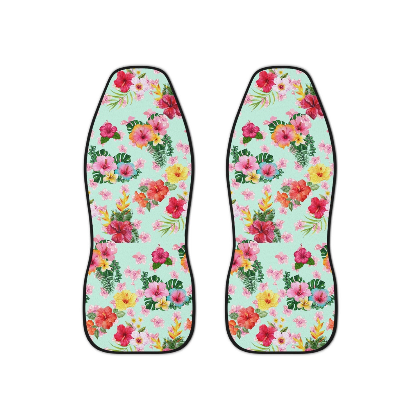Hawaiin Pink, Orange & Yellow Hibiscus Car Seat Covers