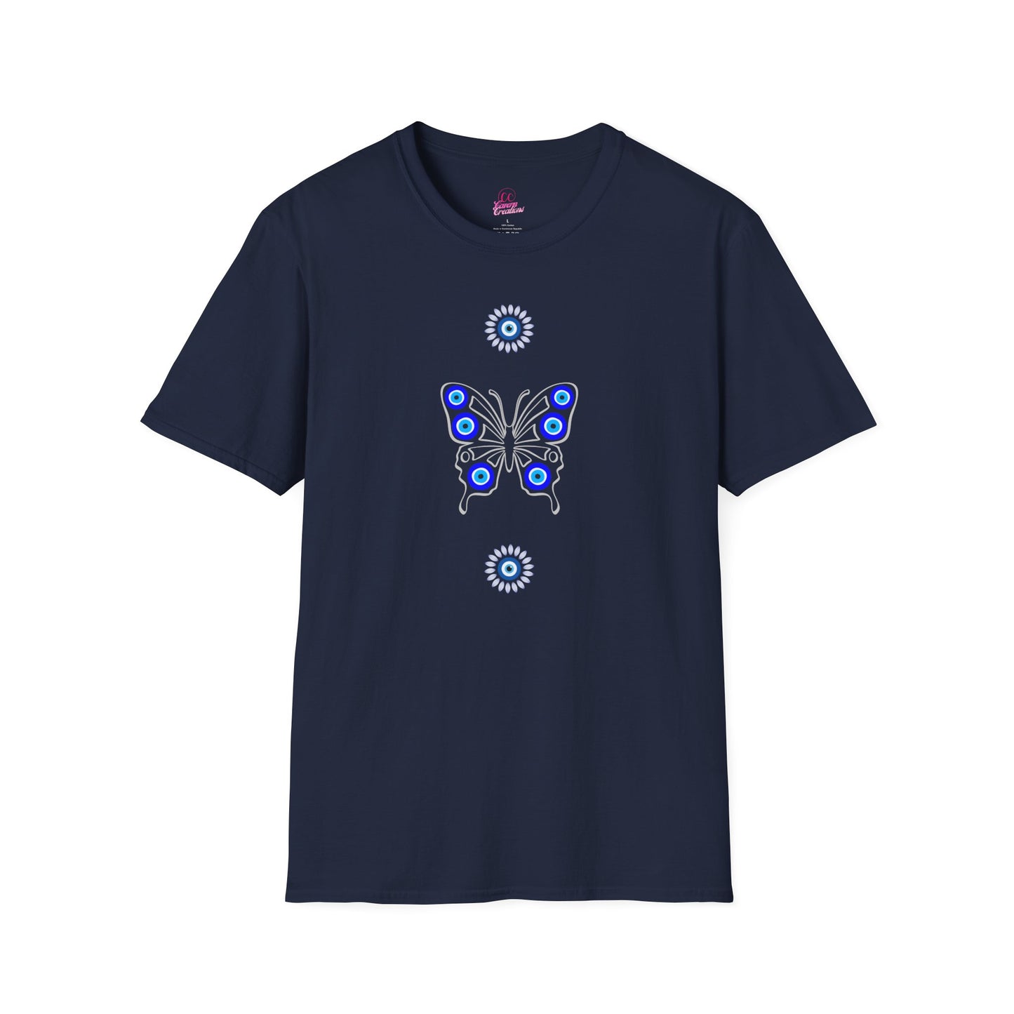 Evil Eye Butterfly Protection Women's Plus Short Sleeve Softstyle T-Shirt Sizes xl-5xl