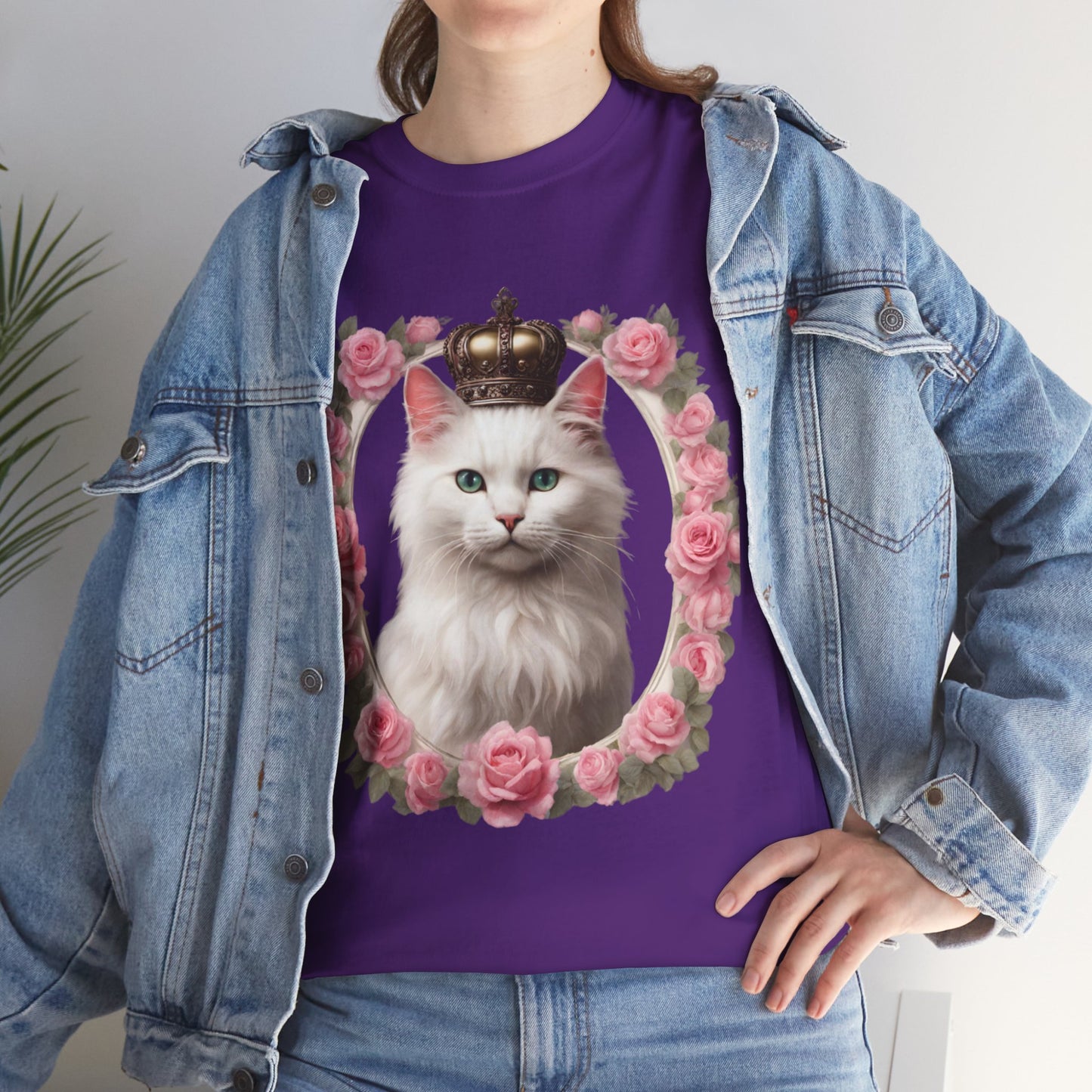 Coquette Kitty Cat Princess Women's Plus Cotton Short Sleeved Tee Size xl-5xl