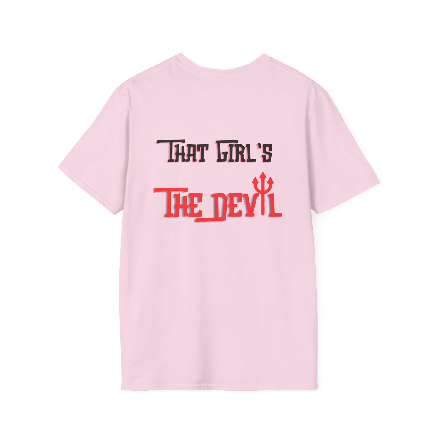 Devil Girl Double Sided Softstyle Plus Short Sleeve T-Shirt Sizes xl-5xl