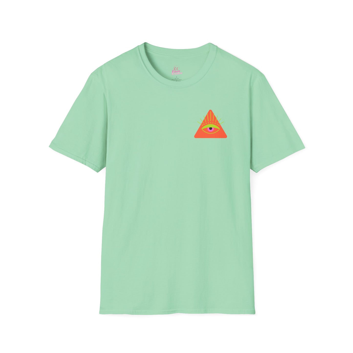 Trippy Mushrooms Double Sided Women's Plus Softstyle Tee Sizes xl-5xl