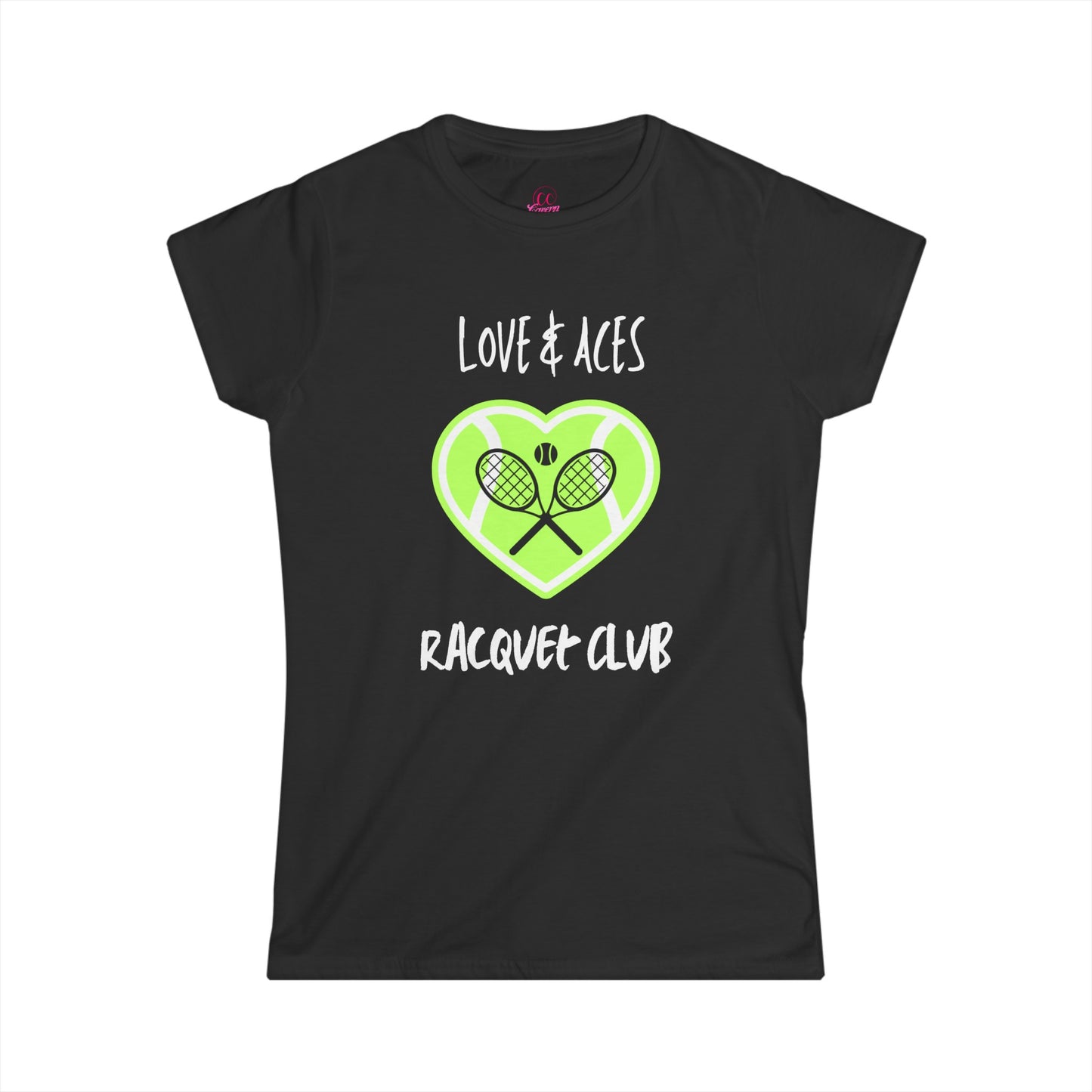 Love & Aces Tennis Club Women's Short Sleeve Softstyle T-Shirt Sizes S-2xl