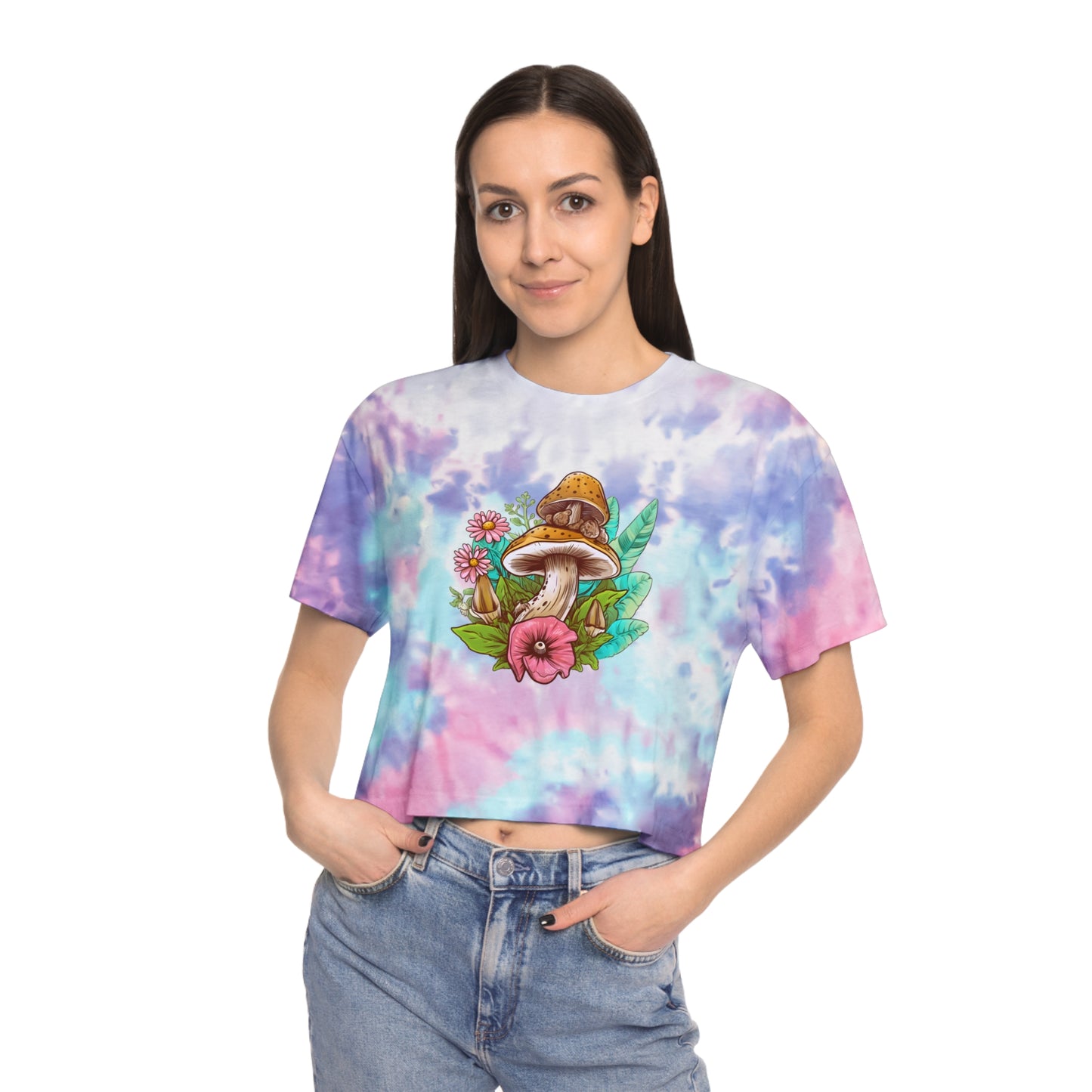 Mushrooms Tie-Dye Festival Women's Tee Sizes xs-xl