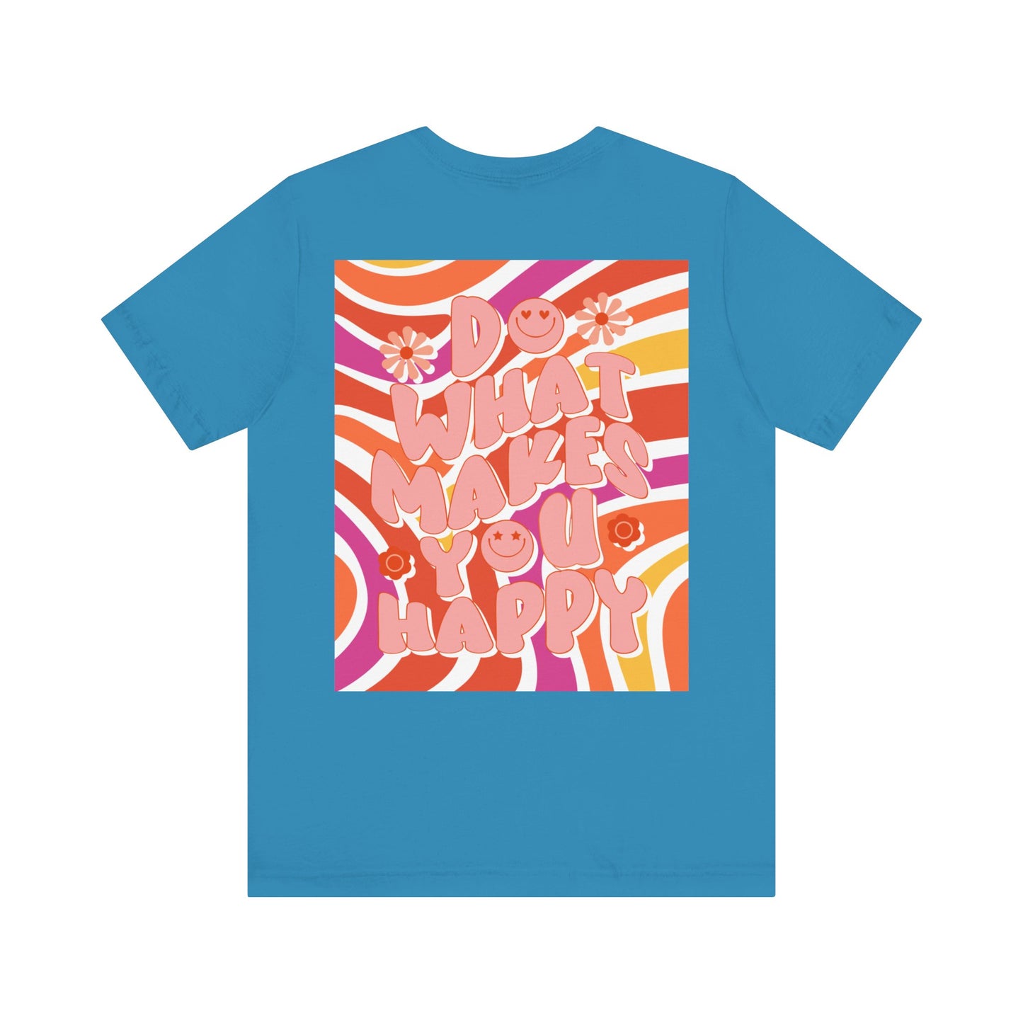 Hippie Happy 60's Retro Short Sleeve Tee Sizes S-2xl