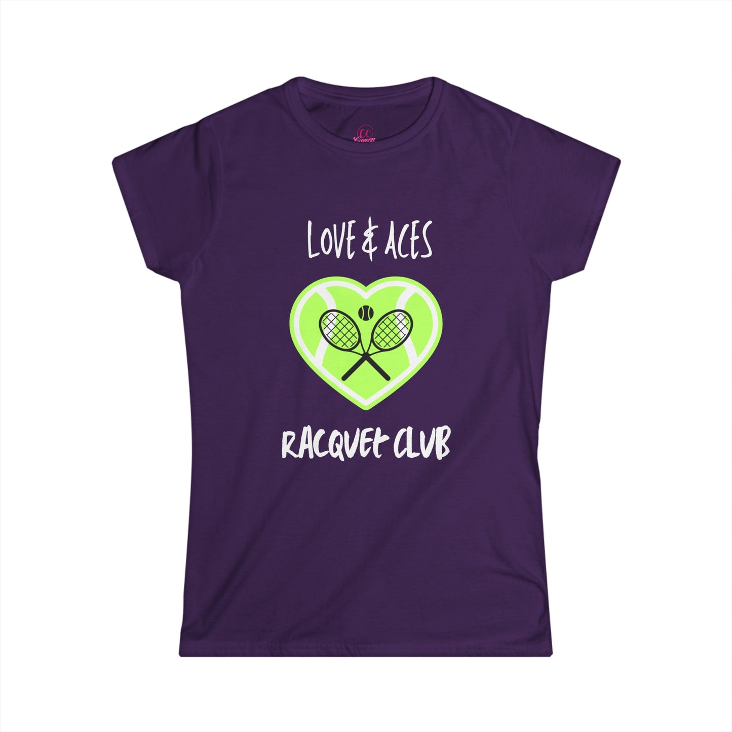 Love & Aces Tennis Club Women's Short Sleeve Softstyle T-Shirt Sizes S-2xl