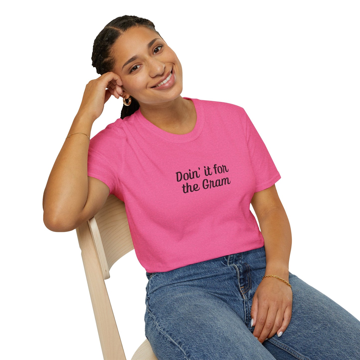 Doin' it for the Gram Influencer Women's Plus Short Sleeve Softstyle T-Shirt Sizes xl-5xl