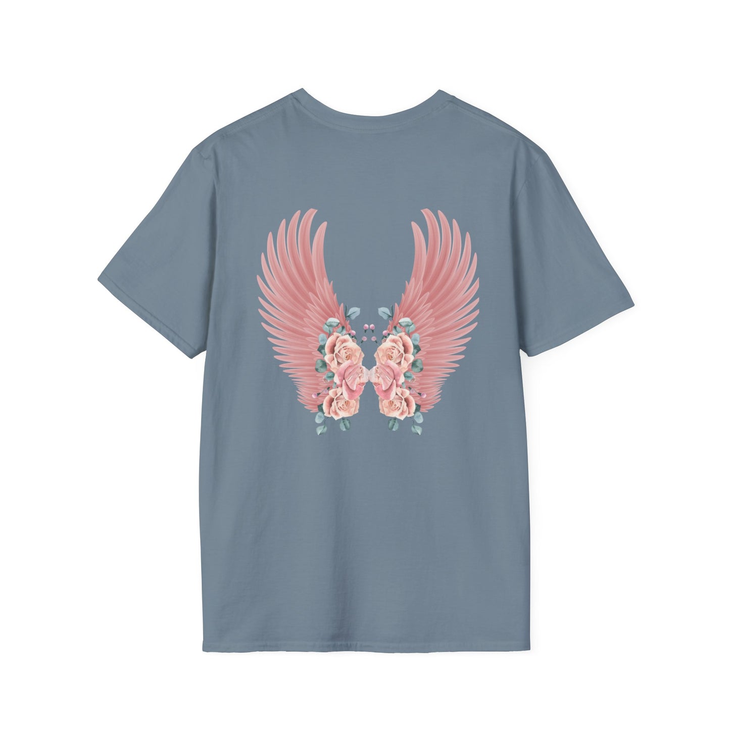 Cherub Baby Angel Rose Wings Softstyle Plus Short Sleeve T-Shirt Sizes xl-5xl