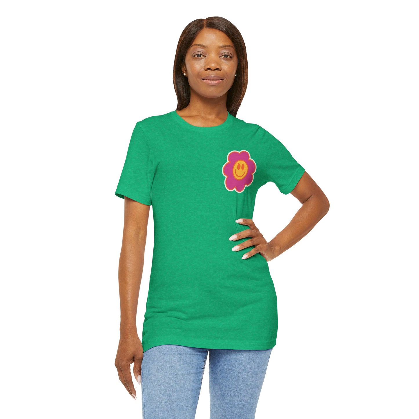 Hippie Happy 60's Retro Short Sleeve Tee Sizes S-2xl