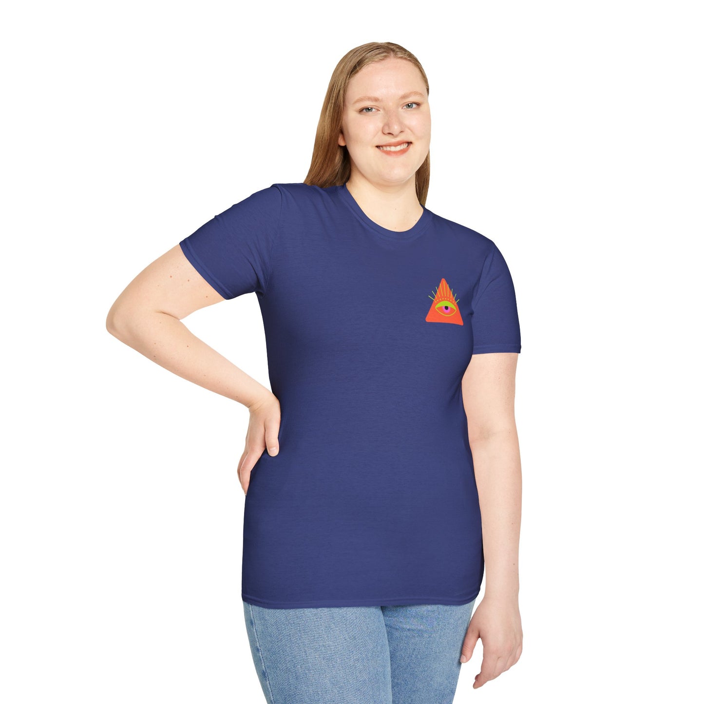 Trippy Mushrooms Double Sided Women's Plus Softstyle Tee Sizes xl-5xl