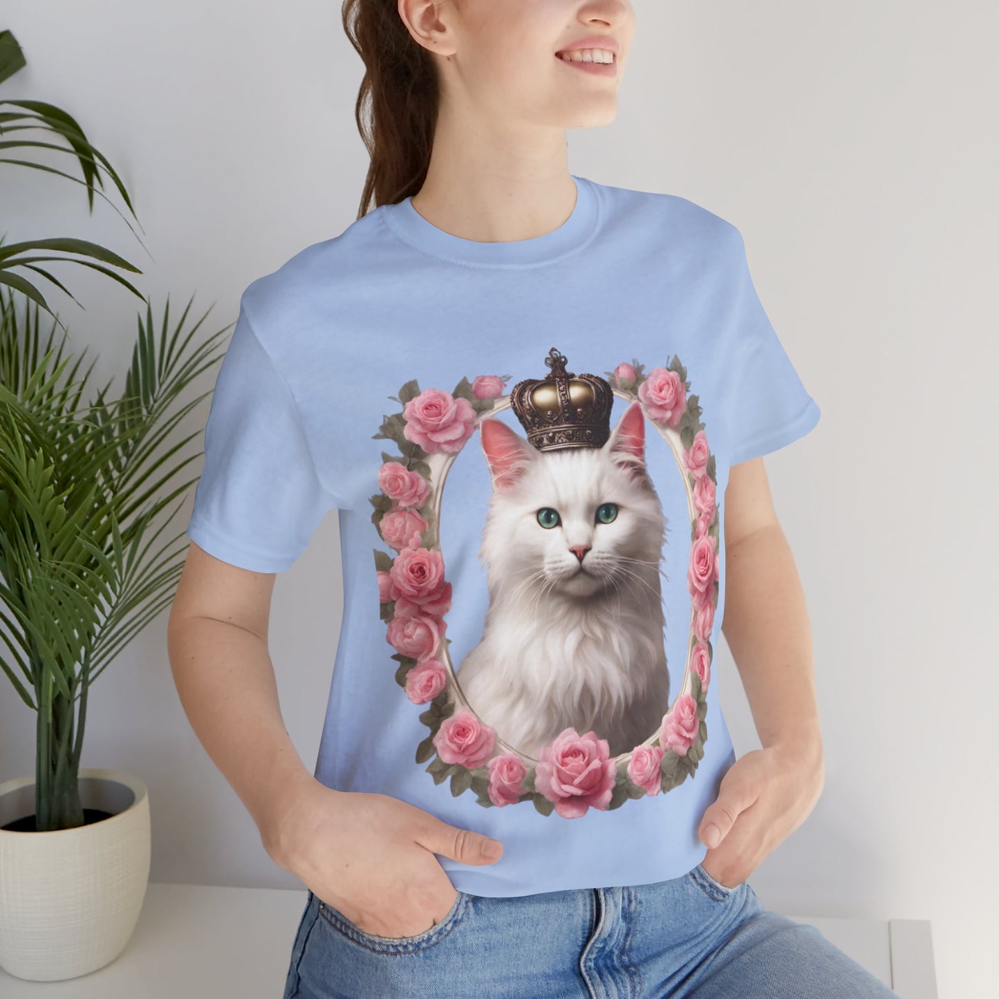 Coquette Kitty Cat Princess Women's Jersey Short Sleeved Tee Size S-2xl