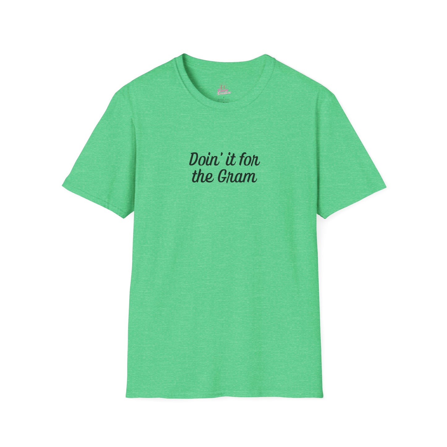 Doin' it for the Gram Influencer Women's Plus Short Sleeve Softstyle T-Shirt Sizes xl-5xl