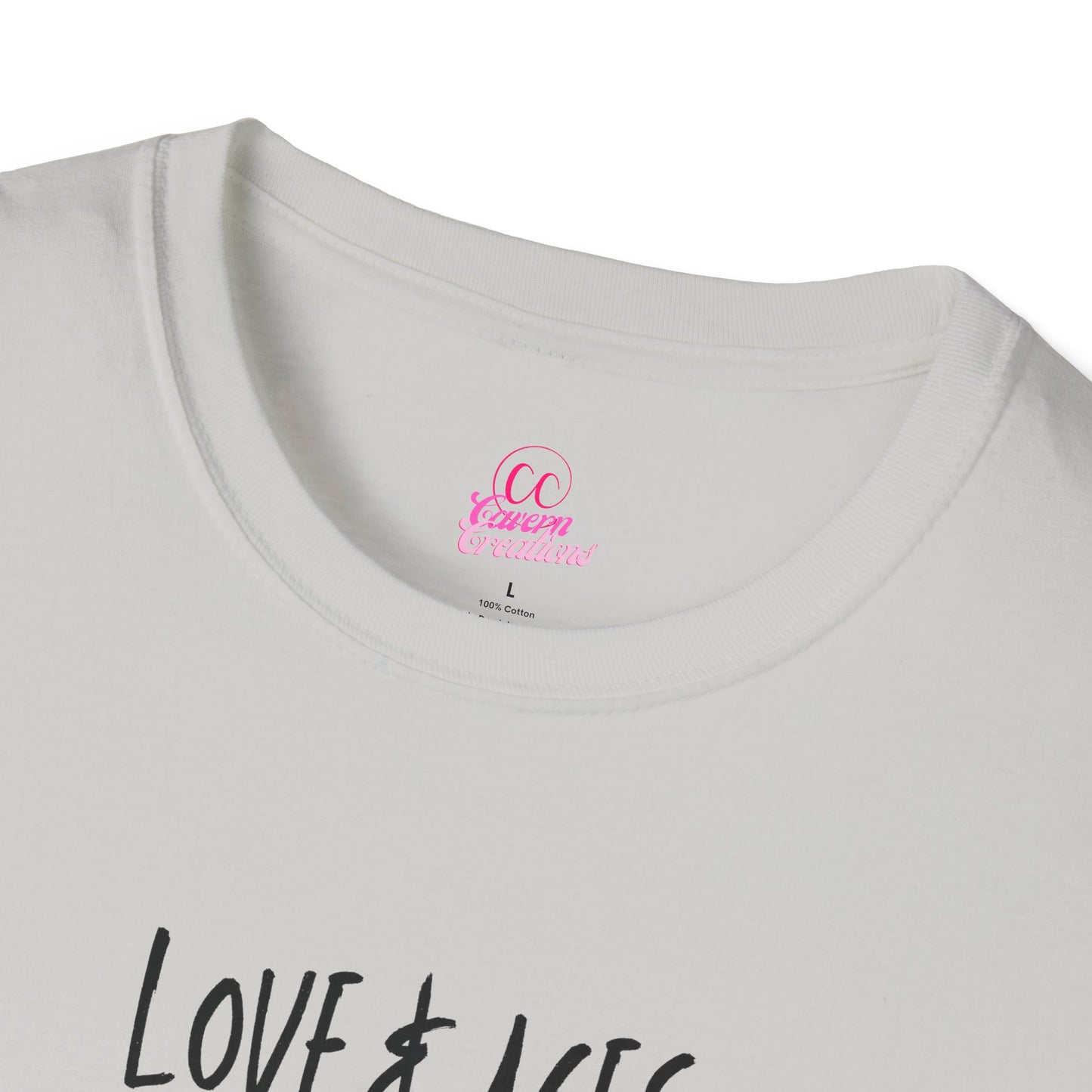 Love & Aces Tennis Club Plus Women's Softstyle T-Shirt Sizes XL-5XL