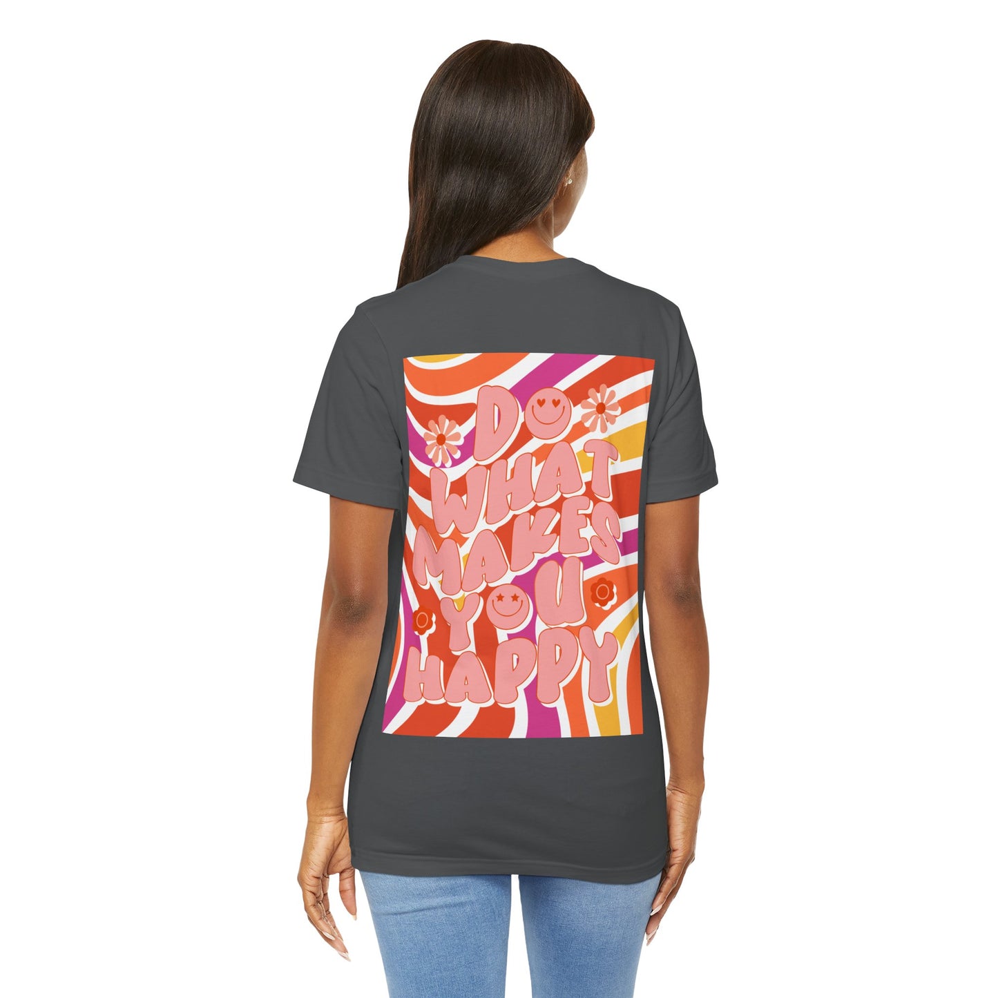 Hippie Happy 60's Retro Short Sleeve Tee Sizes S-2xl