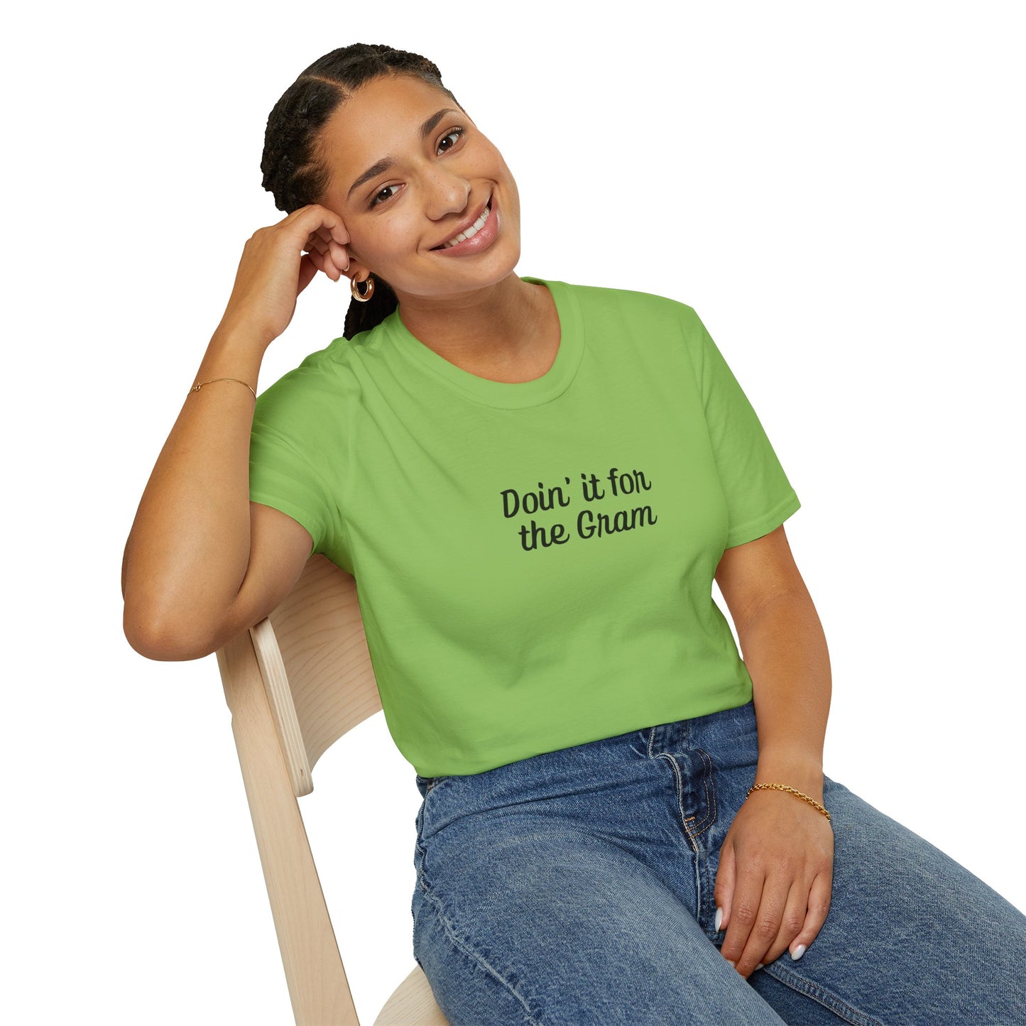 Doin' it for the Gram Influencer Women's Plus Short Sleeve Softstyle T-Shirt Sizes xl-5xl