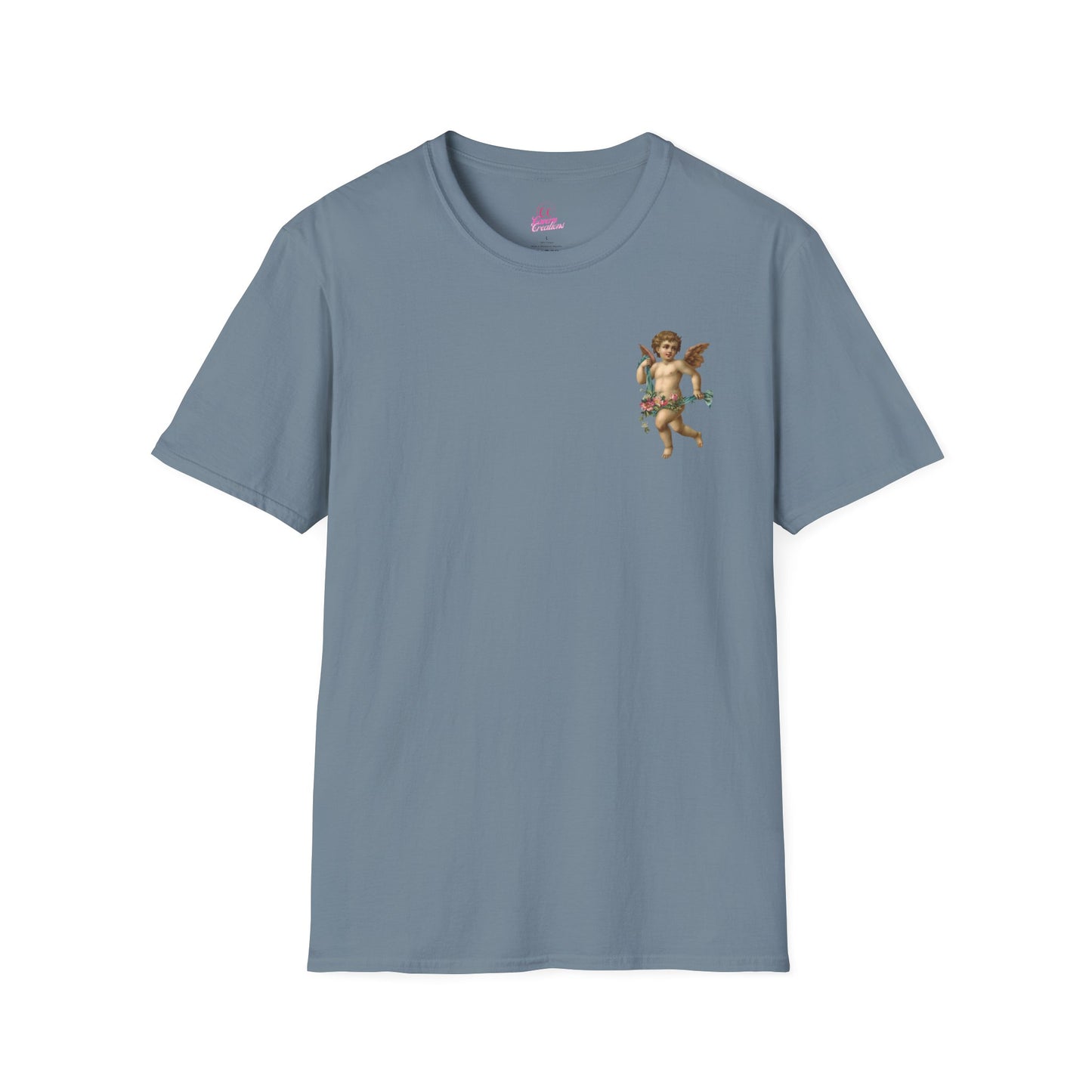 Cherub Baby Angel Rose Wings Softstyle Plus Short Sleeve T-Shirt Sizes xl-5xl