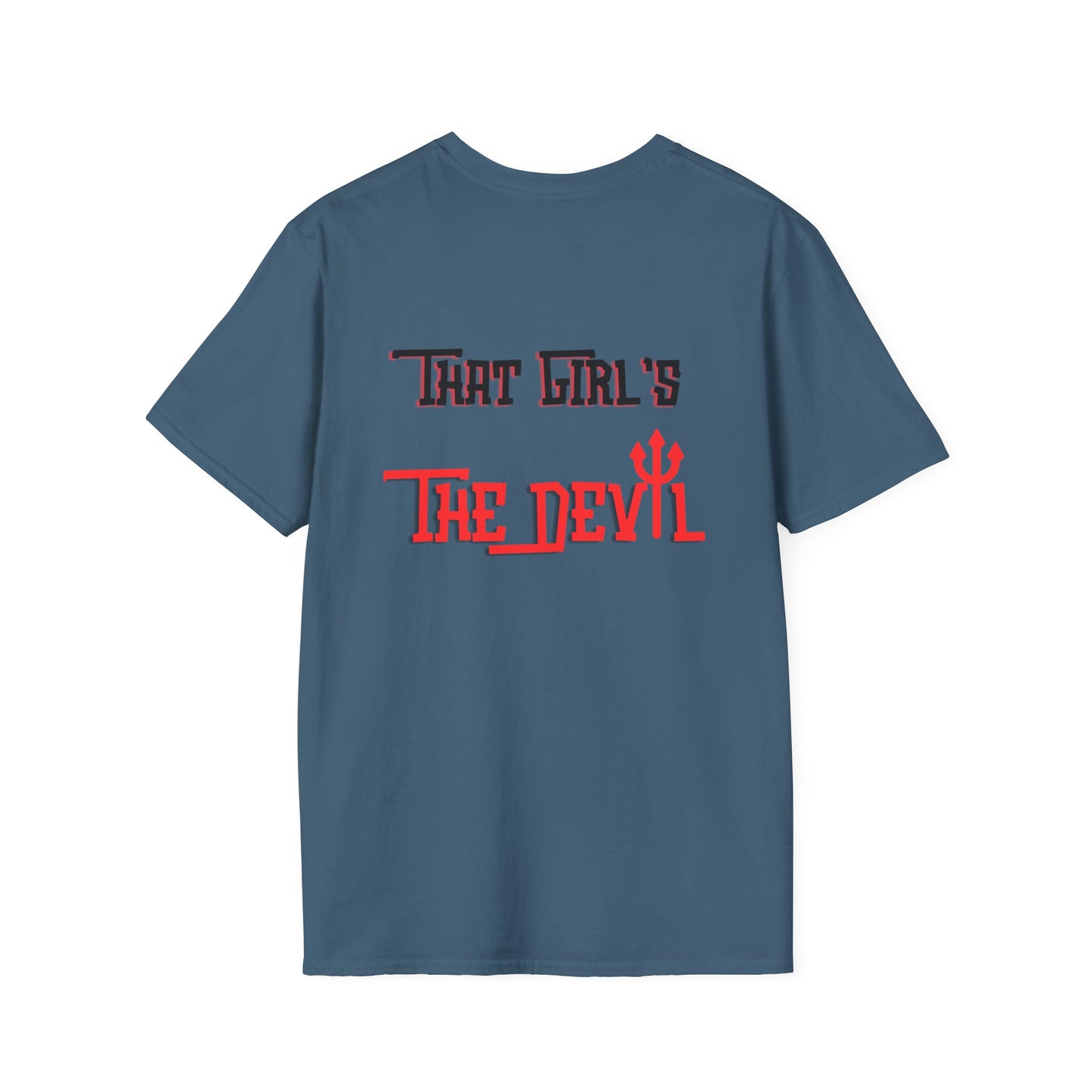 Devil Girl Double Sided Softstyle Plus Short Sleeve T-Shirt Sizes xl-5xl
