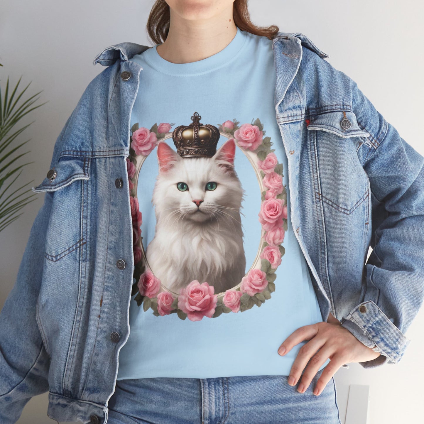 Coquette Kitty Cat Princess Women's Plus Cotton Short Sleeved Tee Size xl-5xl
