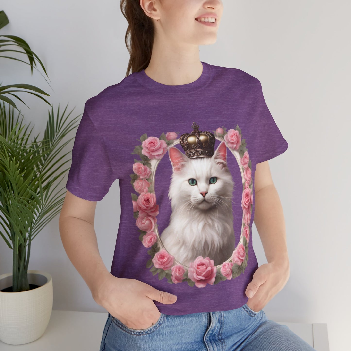 Coquette Kitty Cat Princess Women's Jersey Short Sleeved Tee Size S-2xl