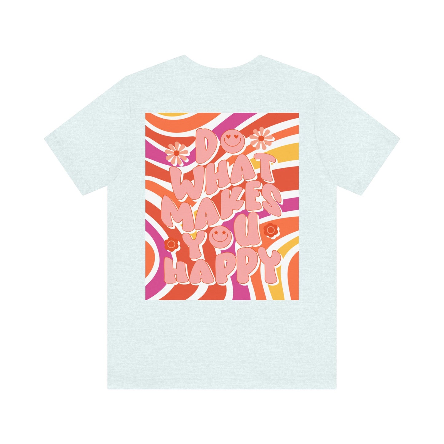 Hippie Happy 60's Retro Short Sleeve Tee Sizes S-2xl