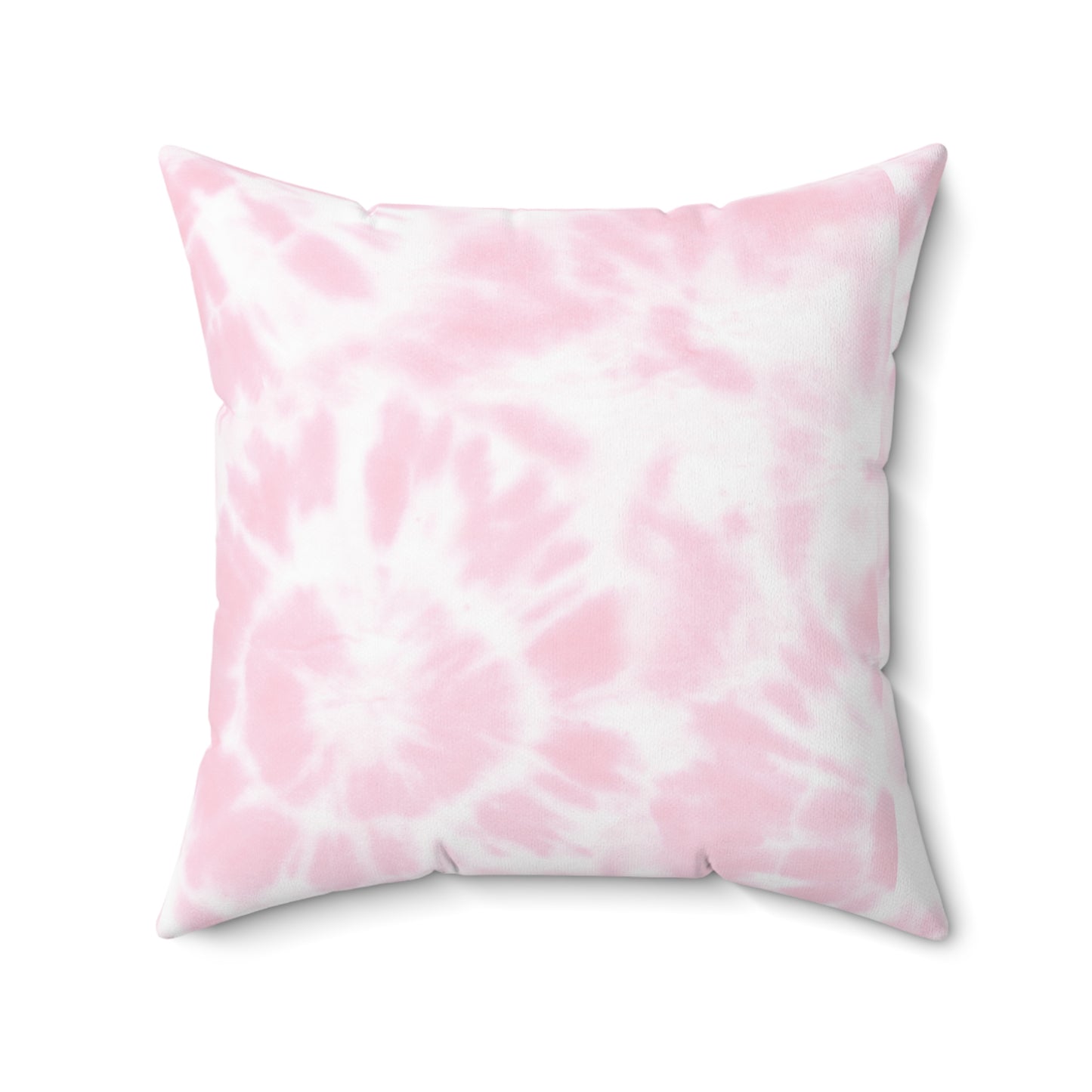 Glow Pink Kiss & Love Tie Dye Square Pillow Multiple Sizes