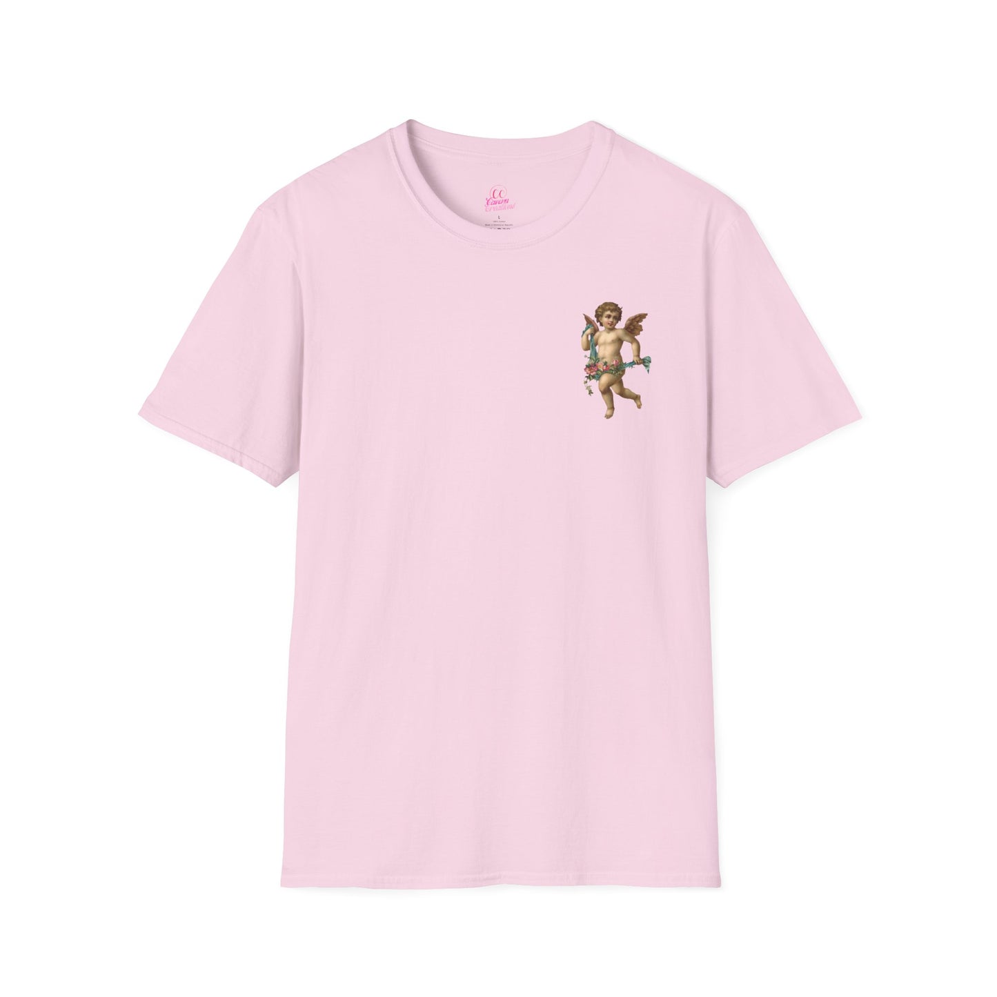 Cherub Baby Angel Rose Wings Softstyle Plus Short Sleeve T-Shirt Sizes xl-5xl