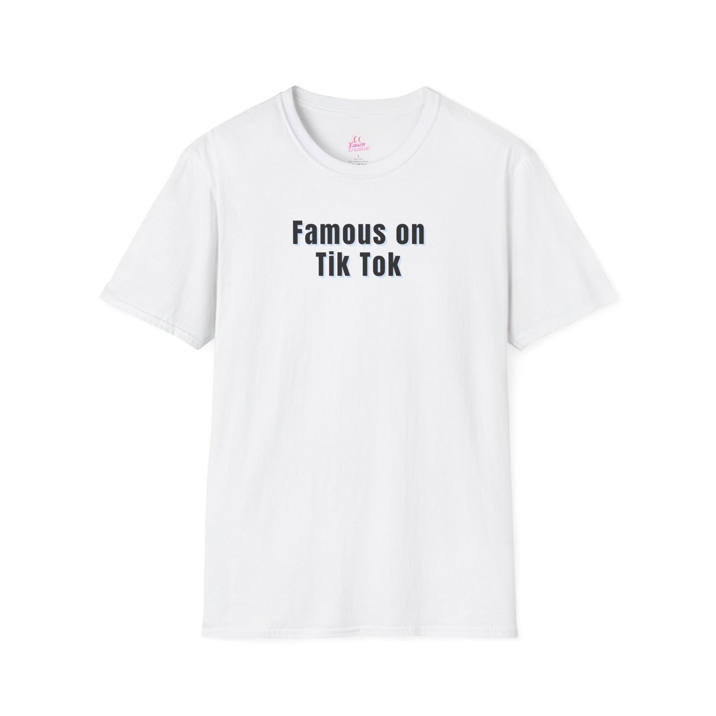 Famous on Tik Tok Influencer Women's Plus Short Sleeve Softstyle T-Shirt Sizes xl-5xl