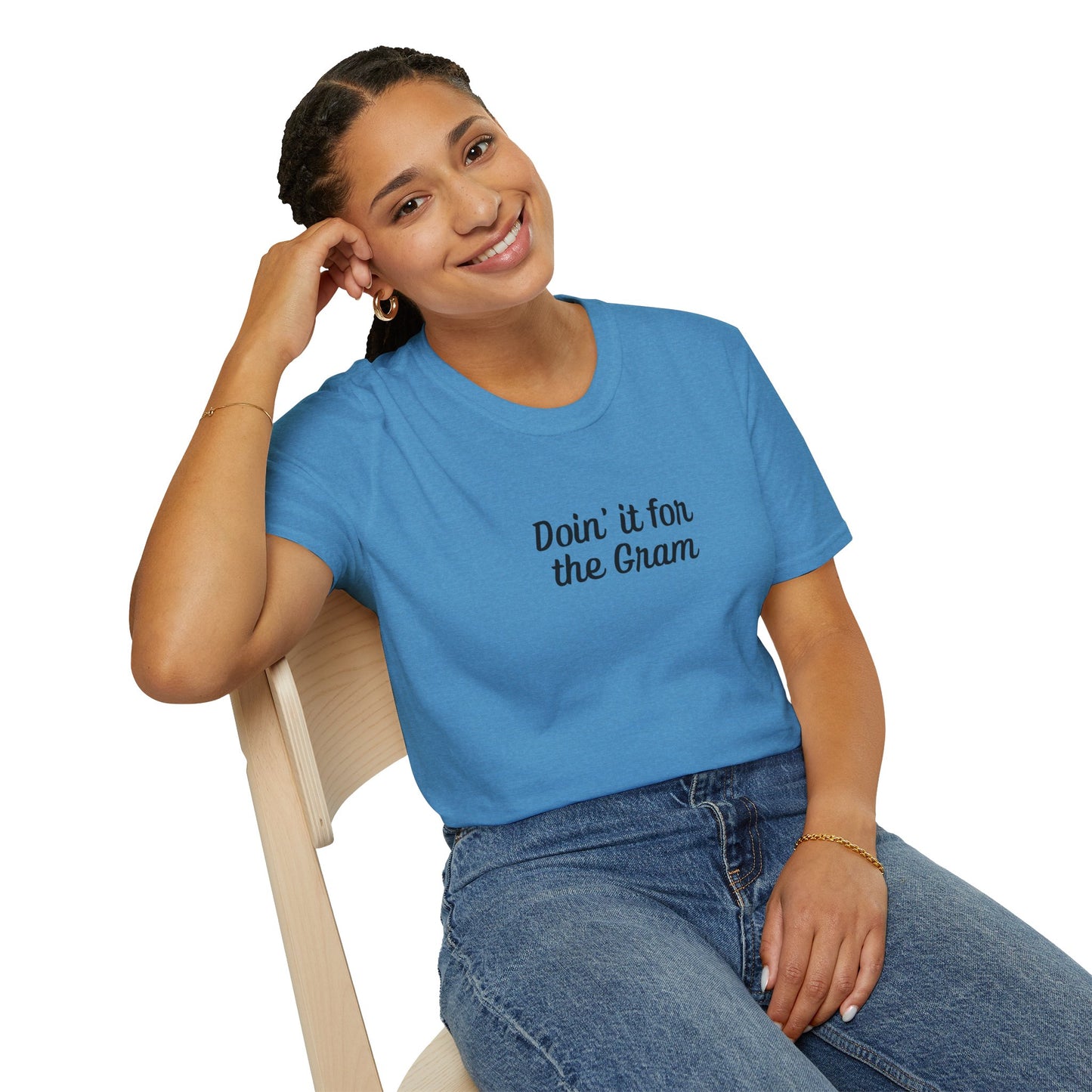 Doin' it for the Gram Influencer Women's Plus Short Sleeve Softstyle T-Shirt Sizes xl-5xl