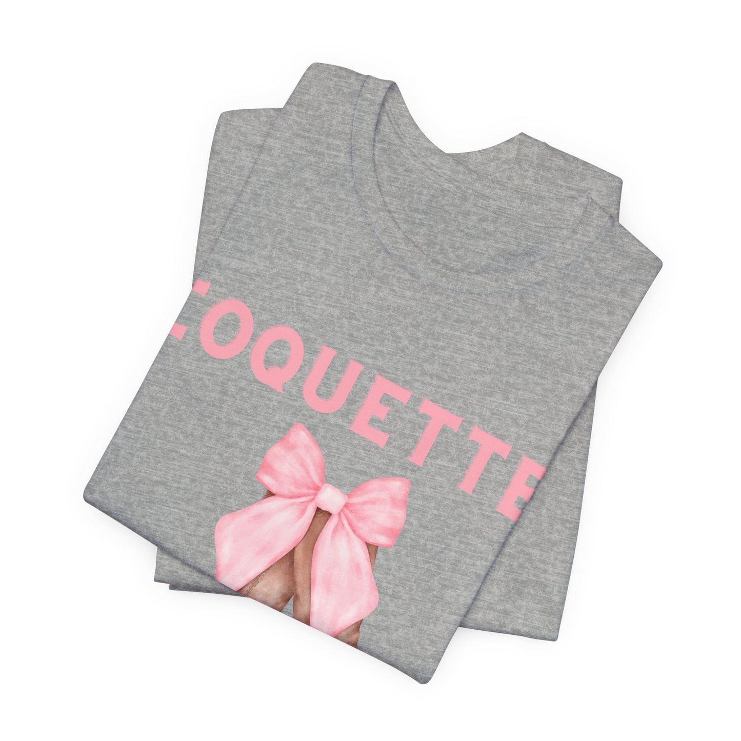 Coquette Cowgirl Bow & Boots Women's Jersey Short Sleeved Tee Size S-2xl