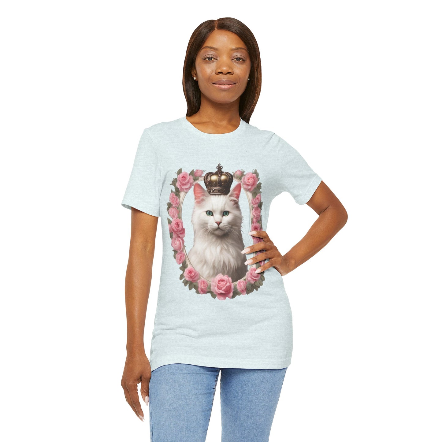 Coquette Kitty Cat Princess Women's Jersey Short Sleeved Tee Size S-2xl