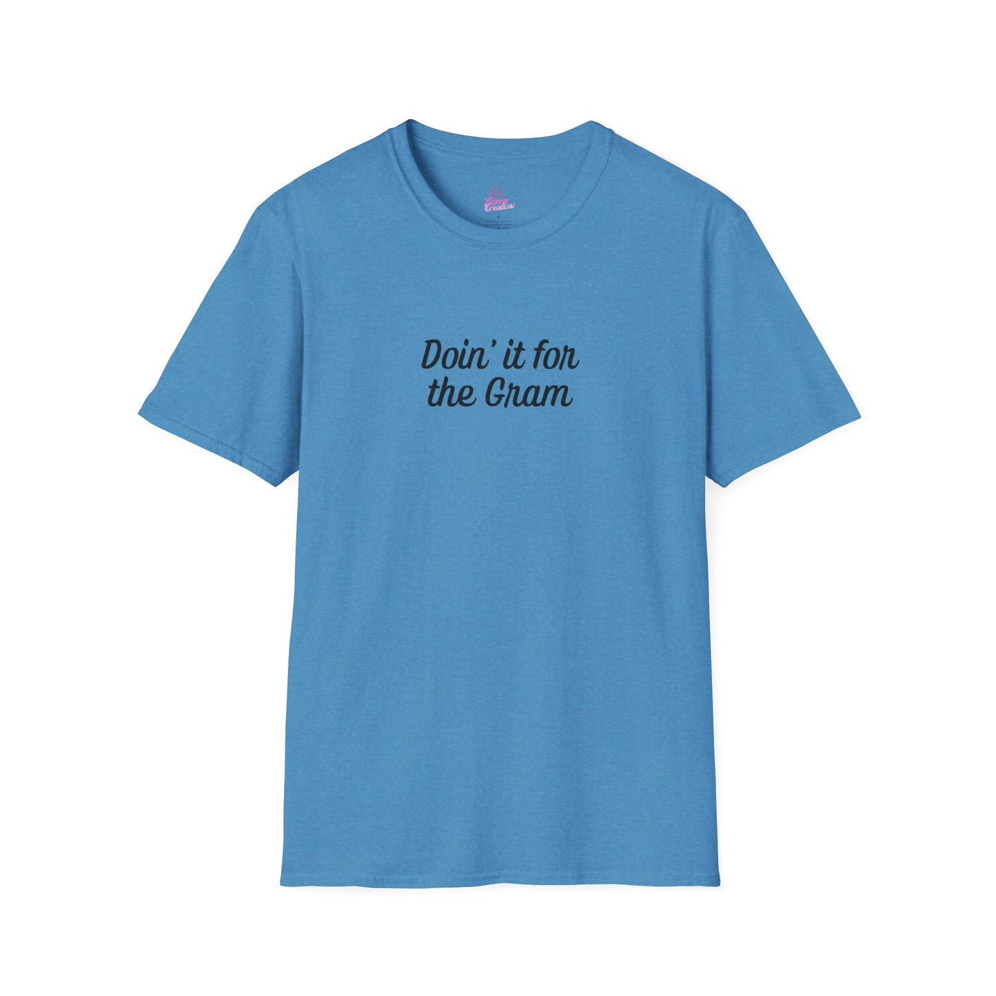 Doin' it for the Gram Influencer Women's Plus Short Sleeve Softstyle T-Shirt Sizes xl-5xl