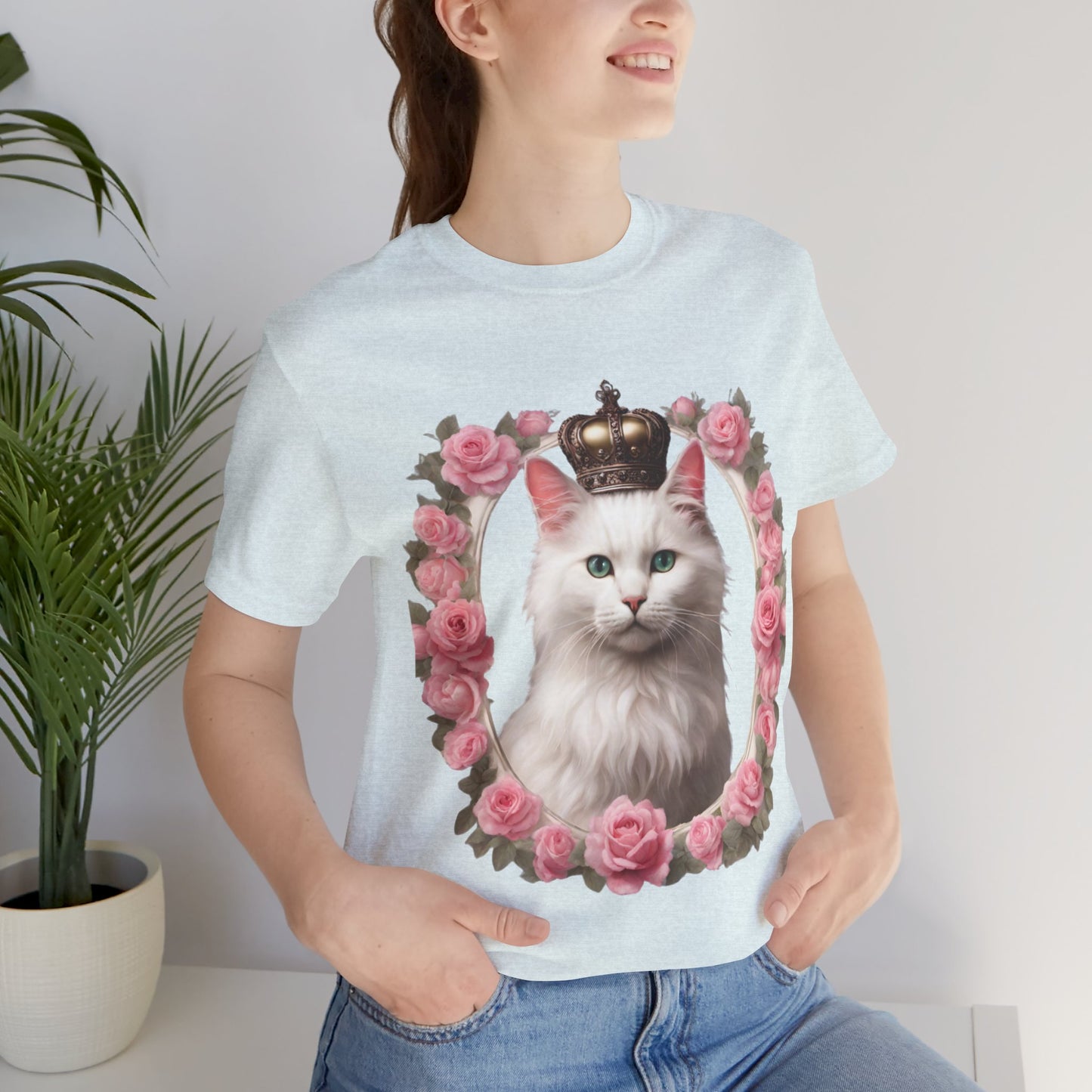 Coquette Kitty Cat Princess Women's Jersey Short Sleeved Tee Size S-2xl